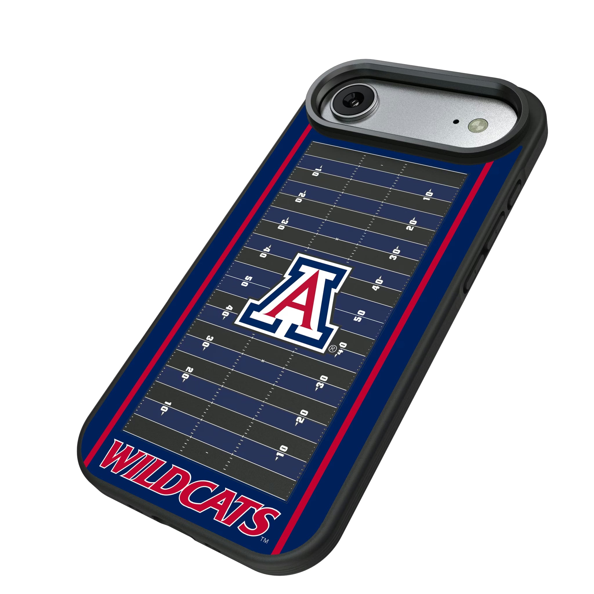 University of Arizona Wildcats Field iPhone Bump Phone Case for Apple iPhone - Isometric View#Device_iPhone Air
