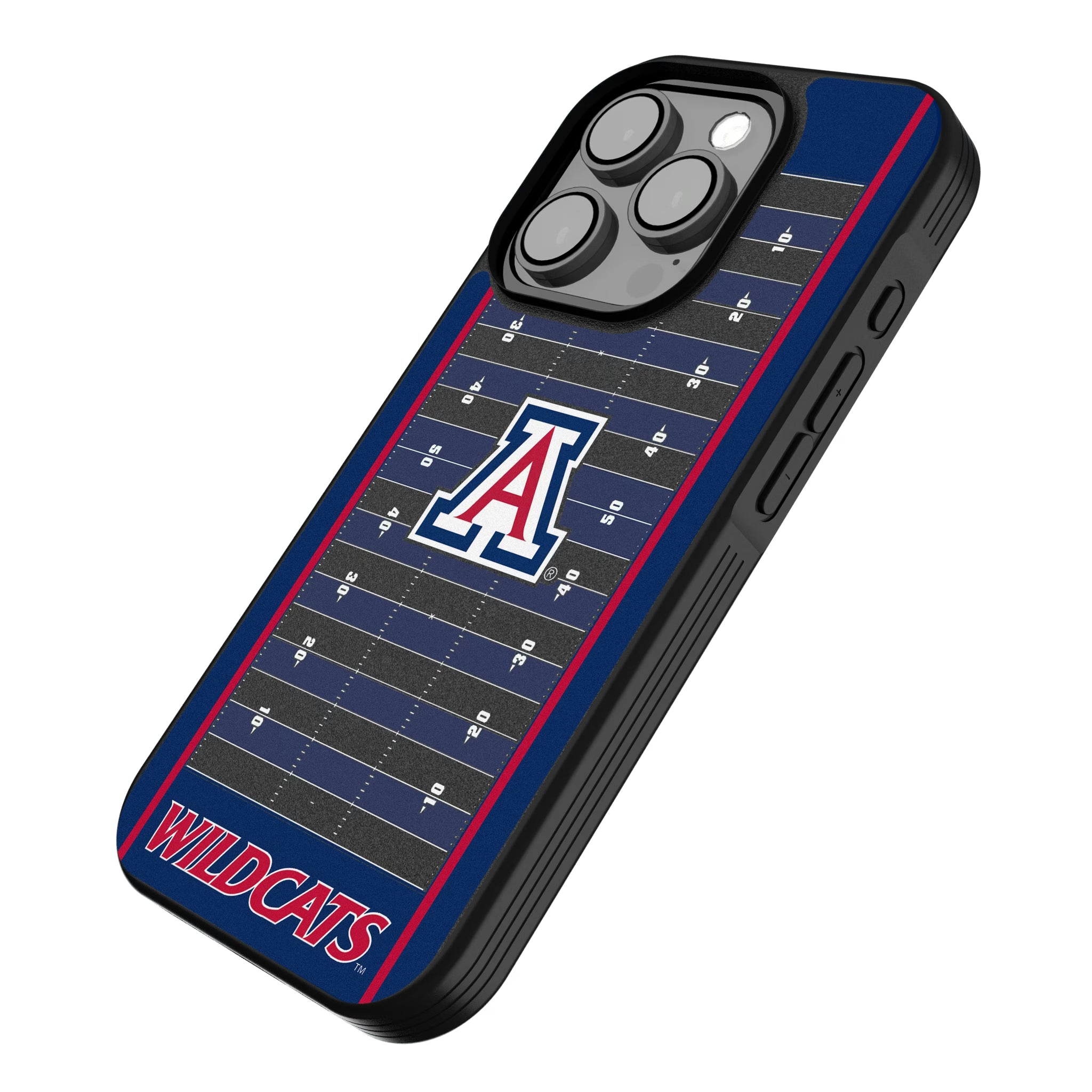 University of Arizona Wildcats Field iPhone Bump Phone Case for Apple iPhone - Isometric View