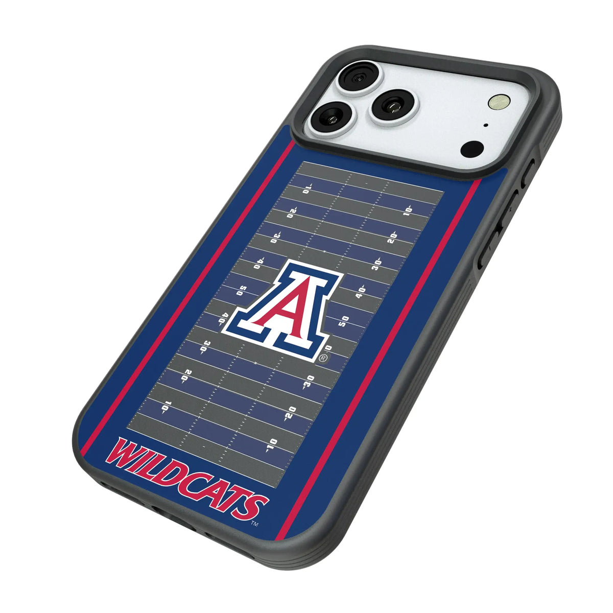 University of Arizona Wildcats Field iPhone Bump Phone Case for Apple iPhone - Isometric View#Device_iPhone 18 Pro Max