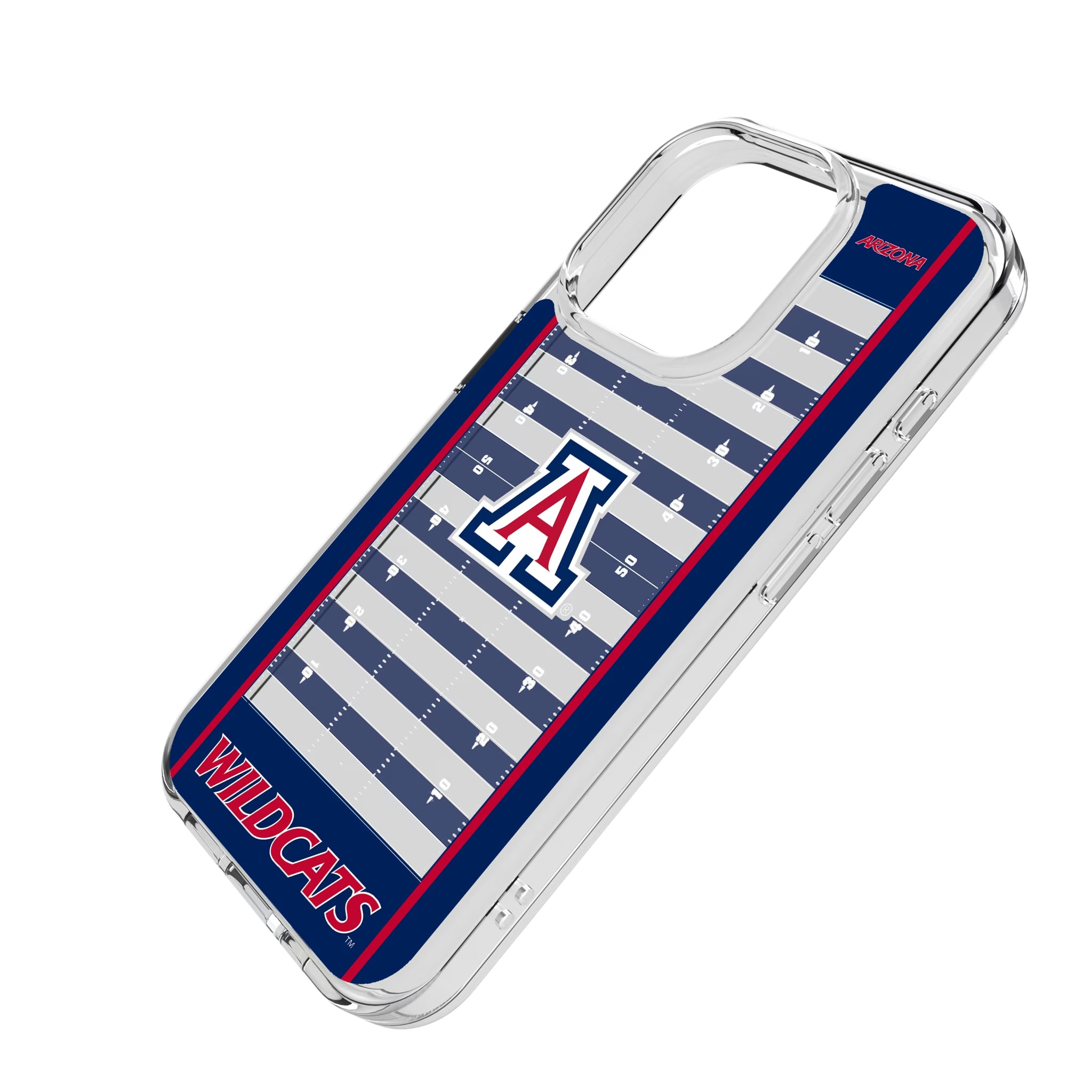 University of Arizona Wildcats Field iPhone Clear Phone Case for Apple iPhone - Isometric View