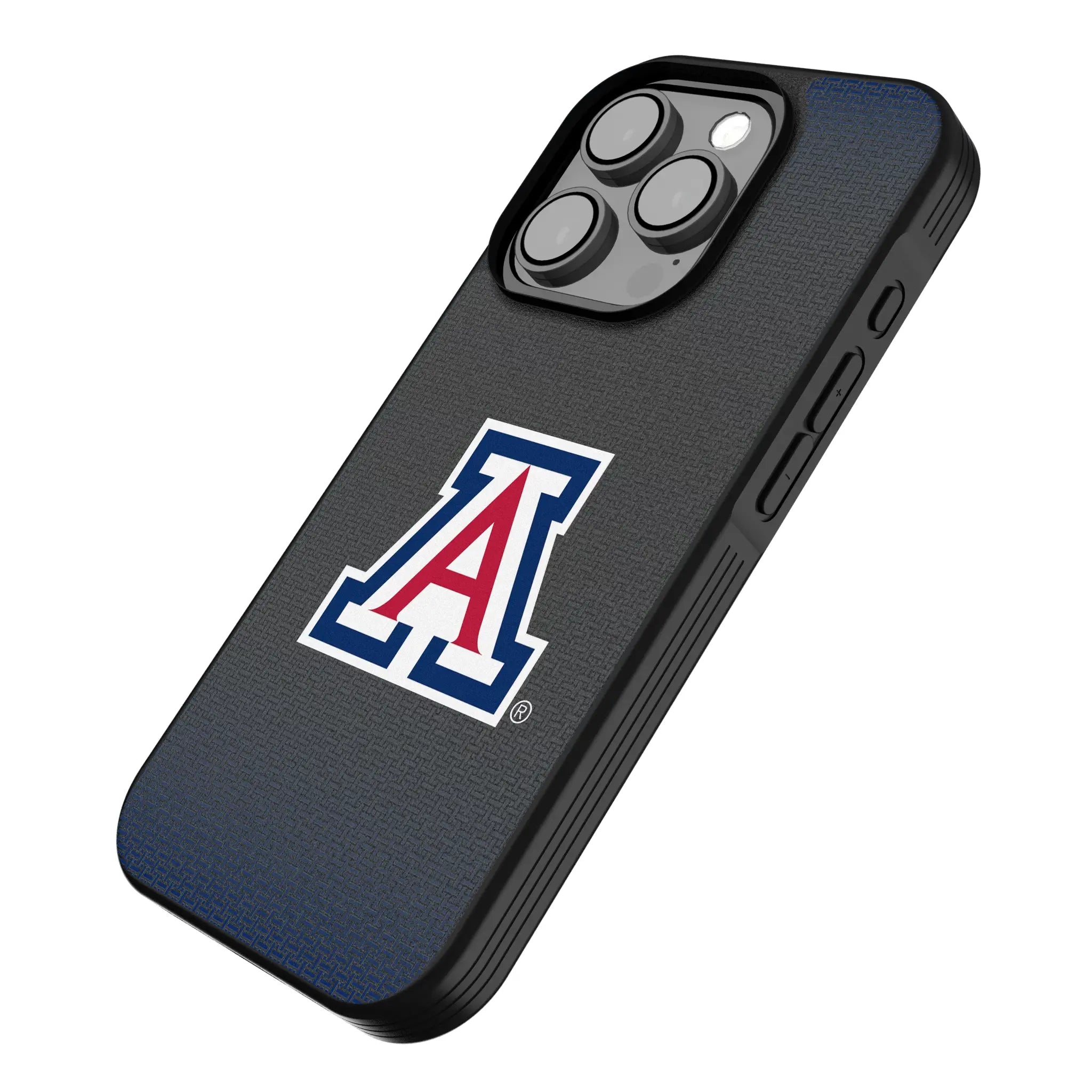 University of Arizona Wildcats Linen iPhone Bump Phone Case for Apple iPhone - Isometric View