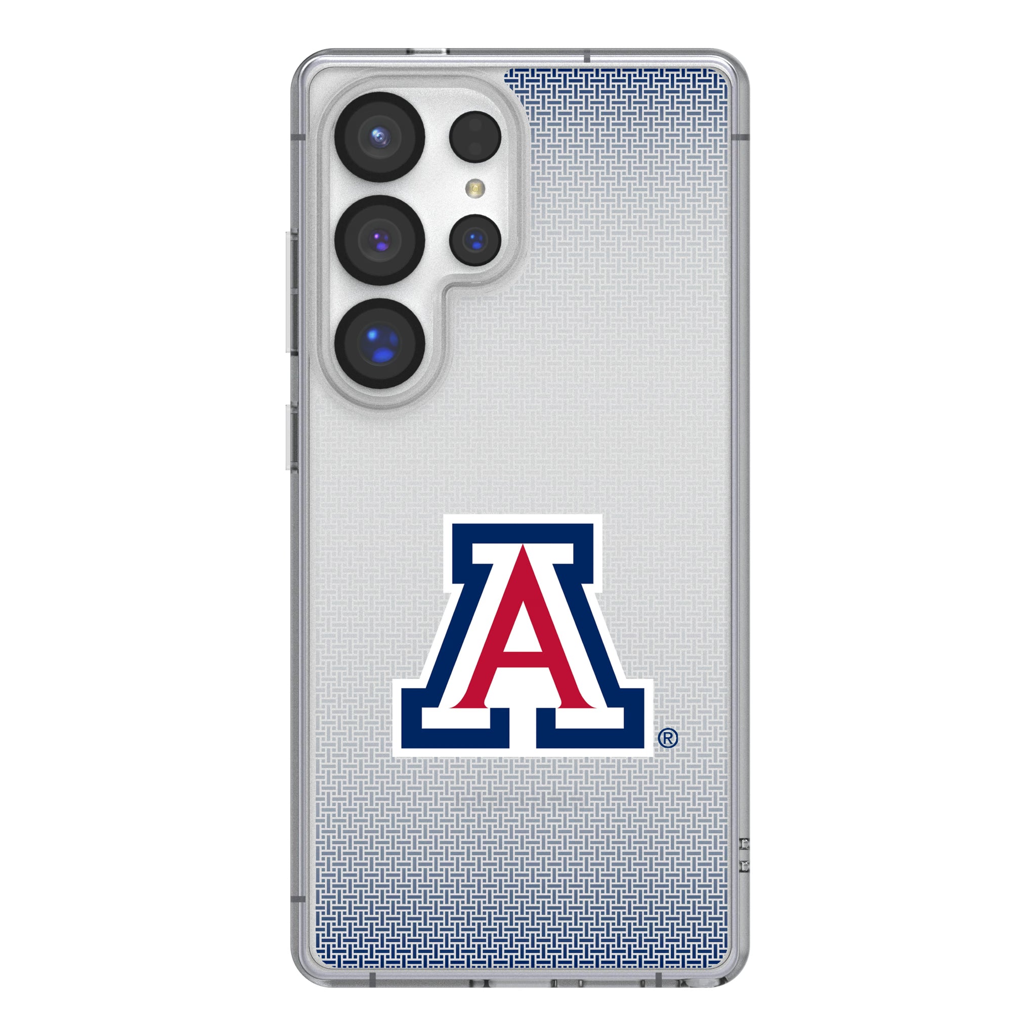 University of Arizona Wildcats Linen Galaxy Clear Phone Case for Samsung Galaxy