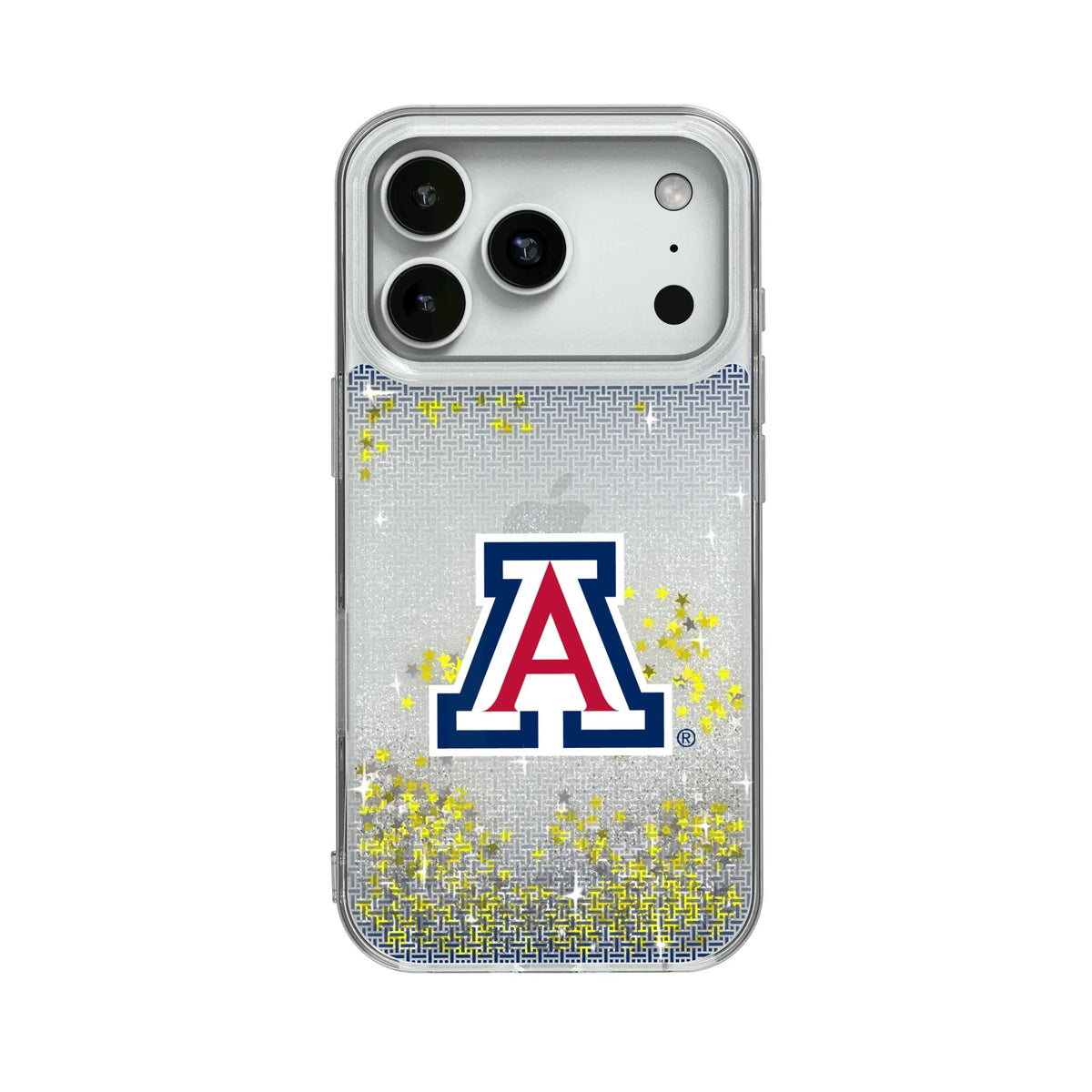 University of Arizona Wildcats Linen Glitter Phone Case for Apple iPhone