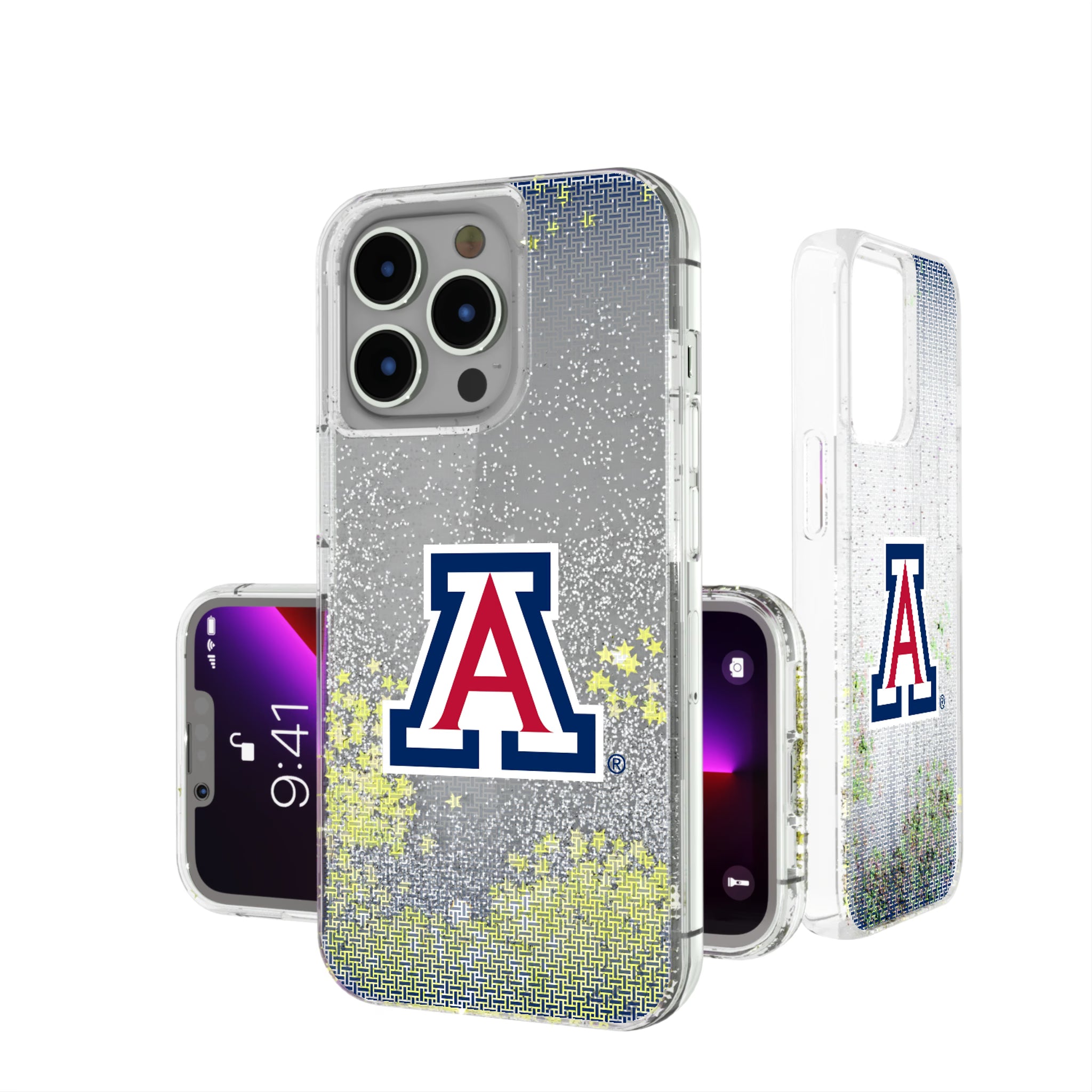 University of Arizona Wildcats Linen iPhone Glitter Phone Case for Apple iPhone