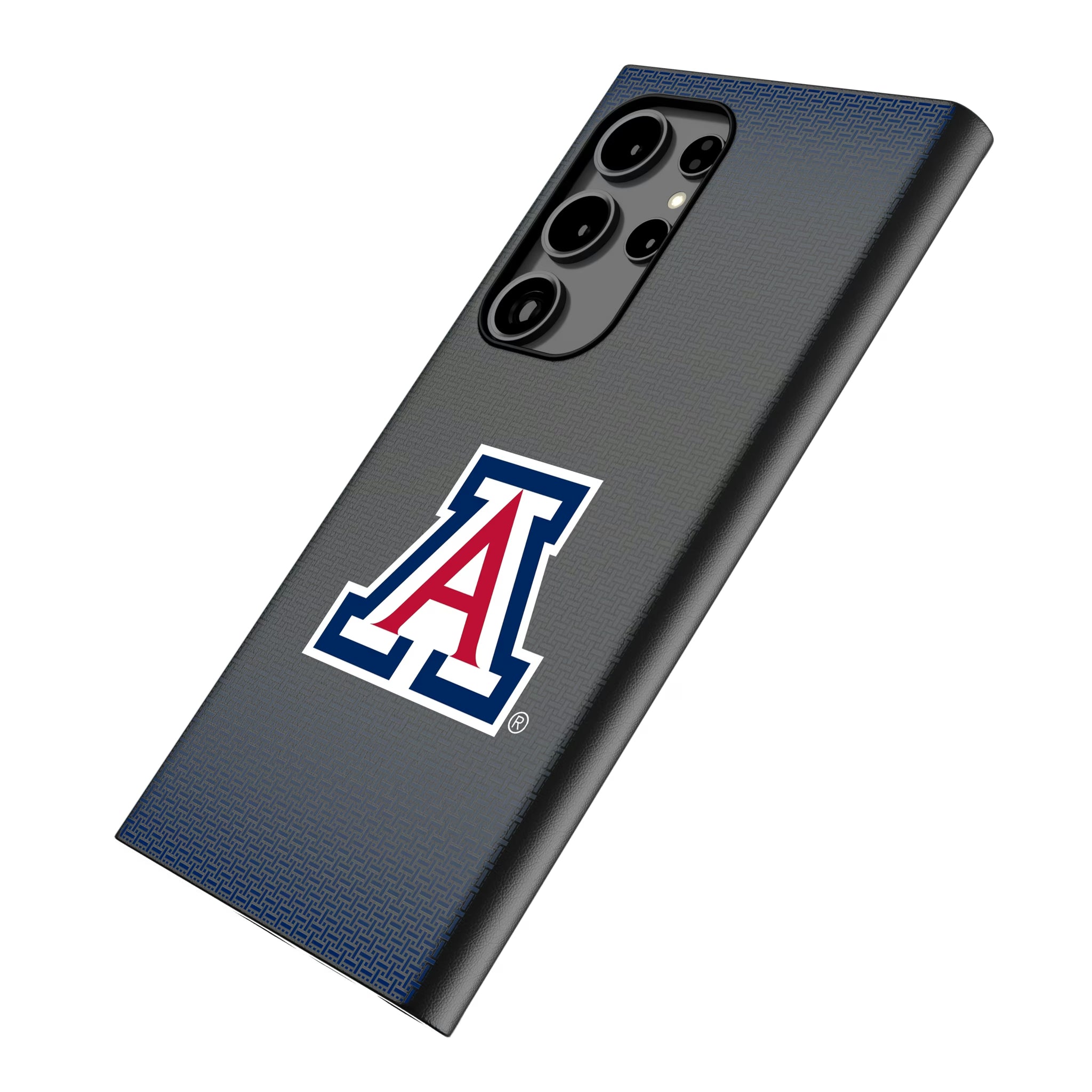 University of Arizona Wildcats Linen Galaxy MagSafe Compatible Phone Case for Samsung Galaxy - Isometric View