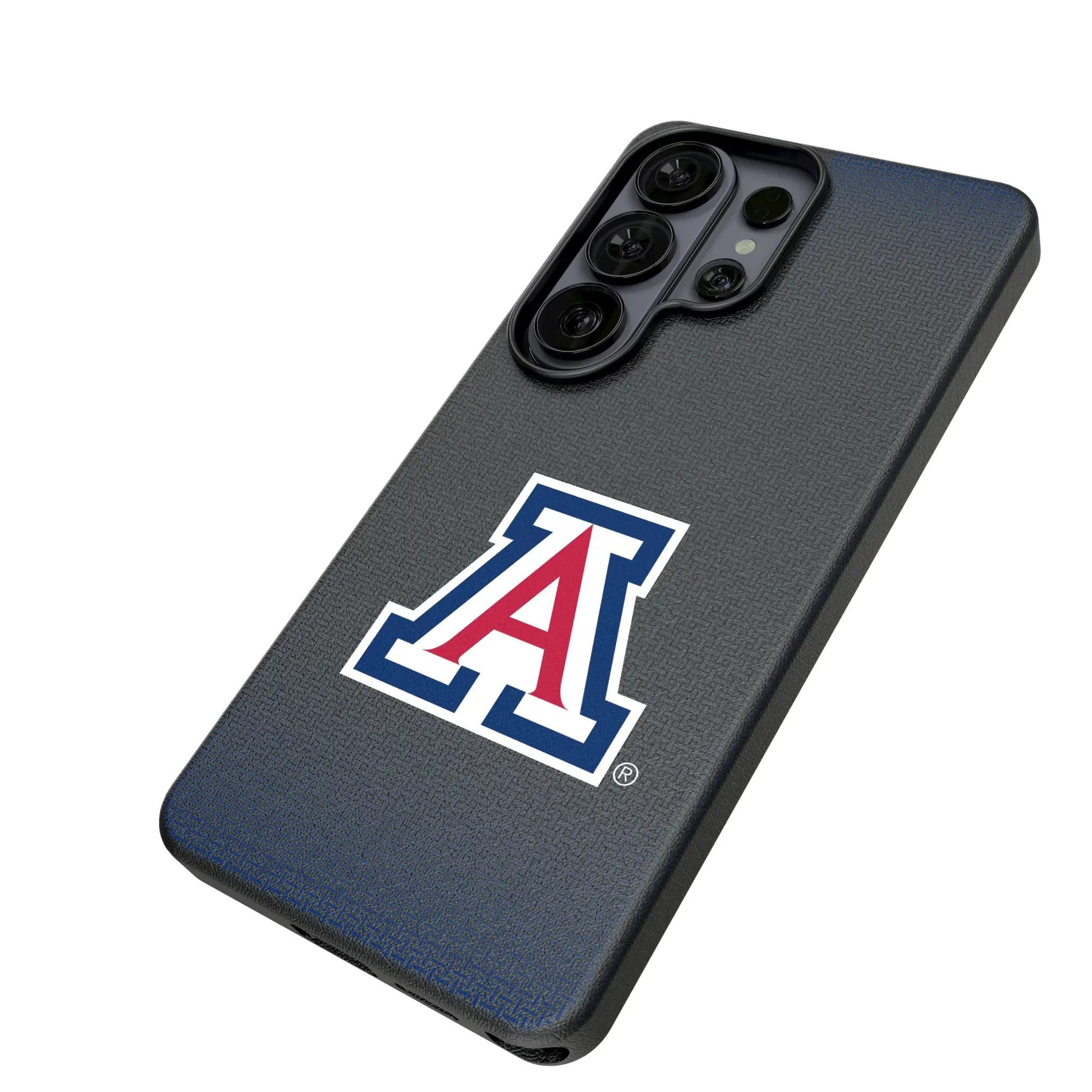 University of Arizona Wildcats Linen Galaxy MagSafe Compatible Phone Case for Samsung Galaxy - Isometric View#Device_Galaxy S26 Ultra