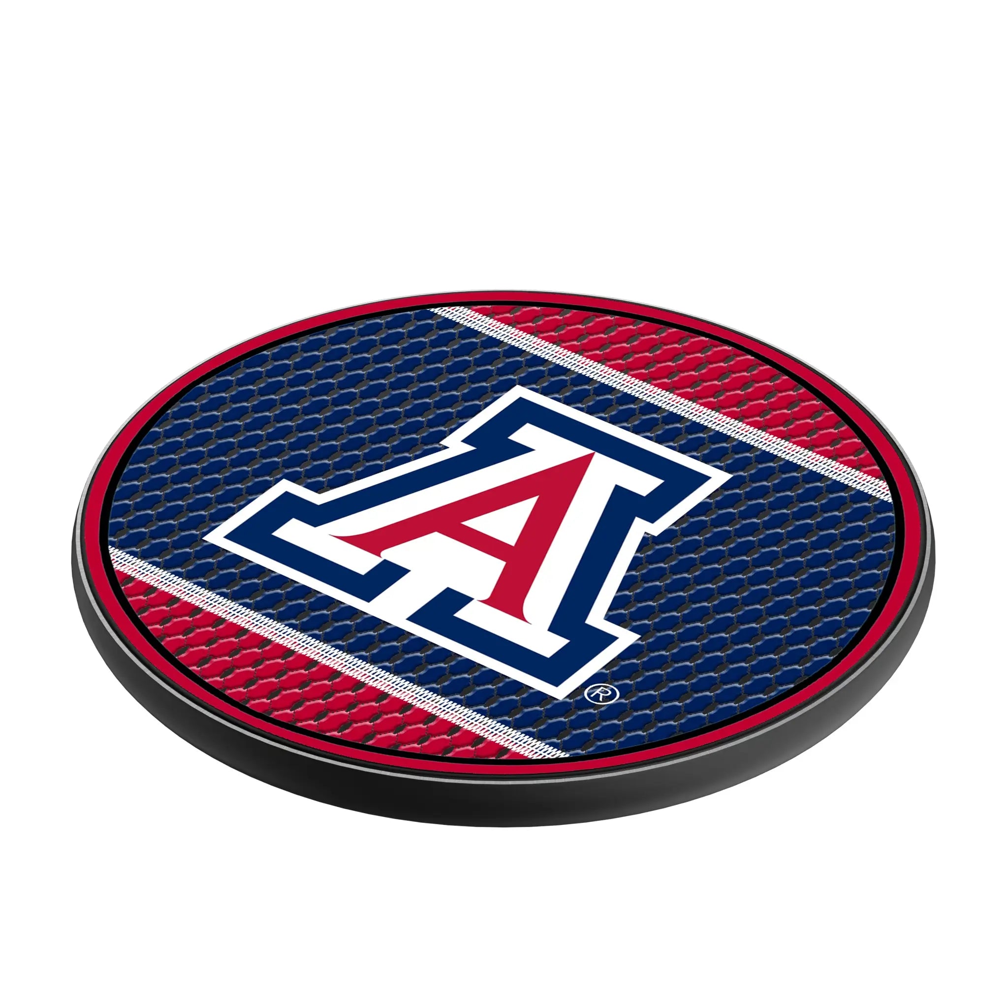 University of Arizona Wildcats Mesh 15-Watt Wireless Charger - Isometric View