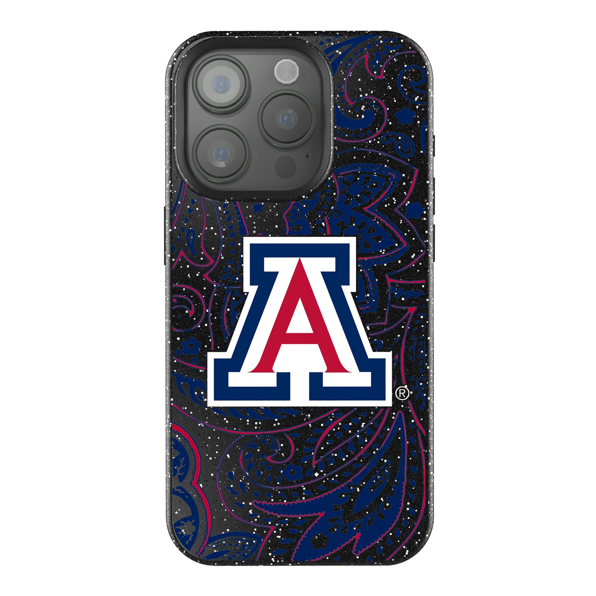 University of Arizona Wildcats Paisley iPhone Bling Phone Case for Apple iPhone