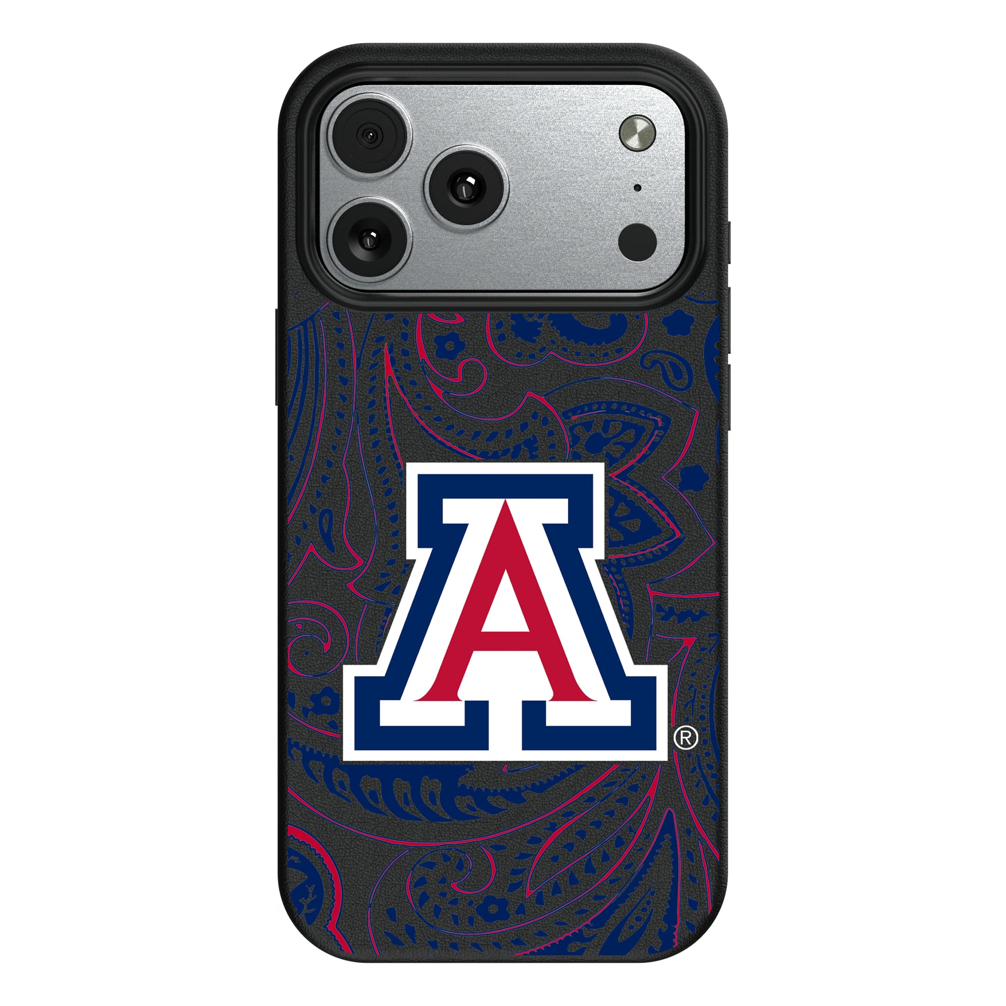 University of Arizona Wildcats Paisley iPhone MagSafe Compatible Phone Case for Apple iPhone#Device_iPhone 17 Pro Max