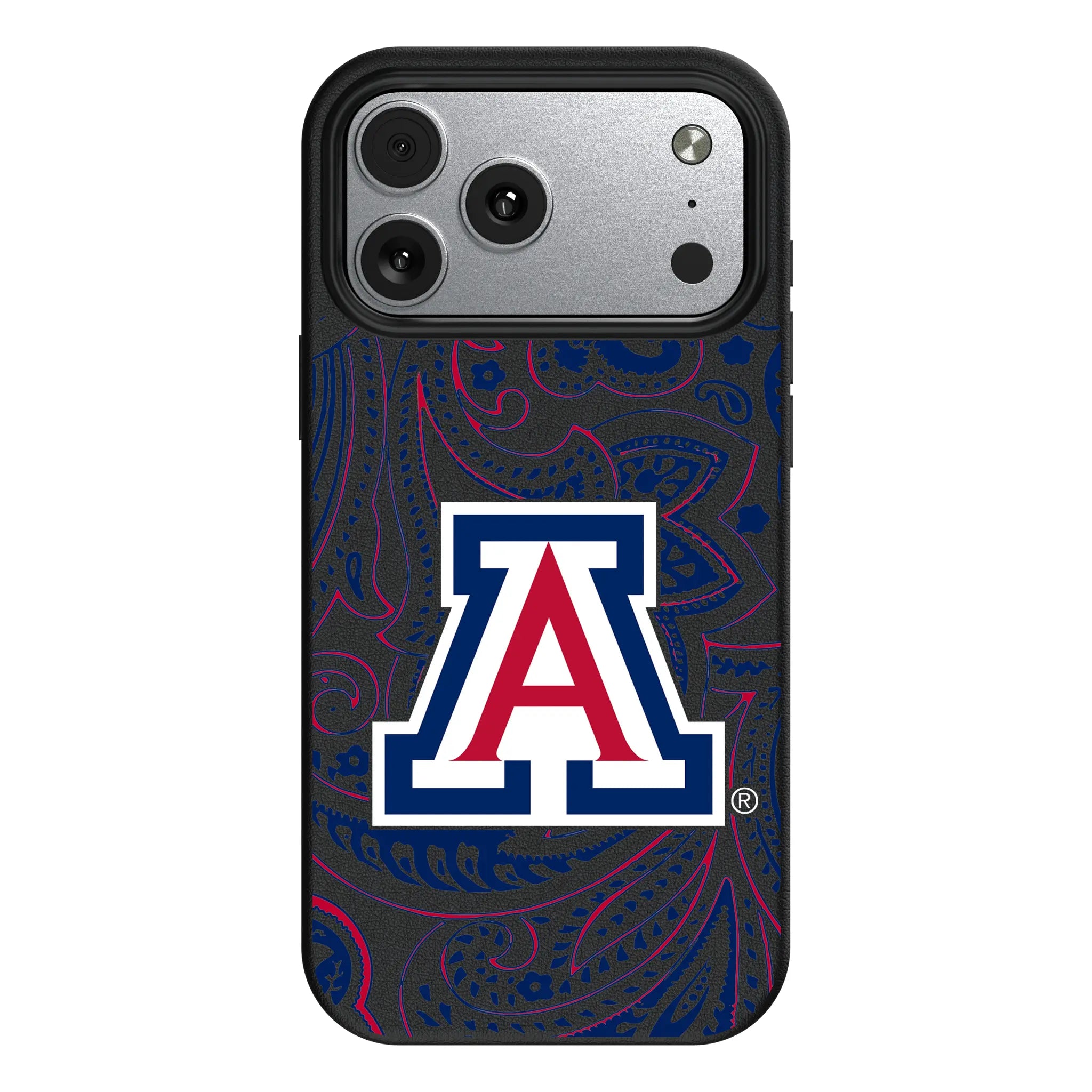 University of Arizona Wildcats Paisley iPhone MagSafe Compatible Phone Case for Apple iPhone#Device_iPhone 17 Pro Max