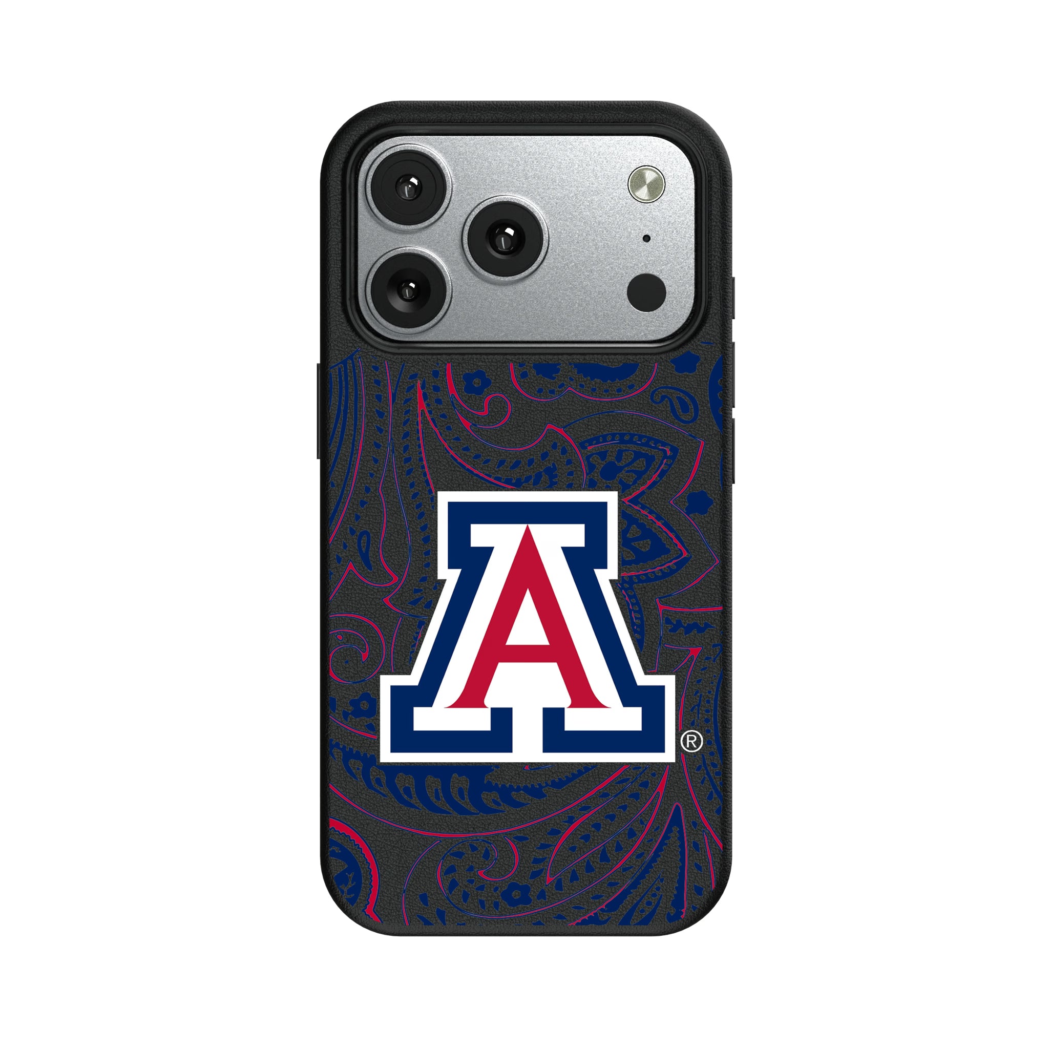 University of Arizona Wildcats Paisley iPhone MagSafe Compatible Phone Case for Apple iPhone#Device_iPhone 17 Pro