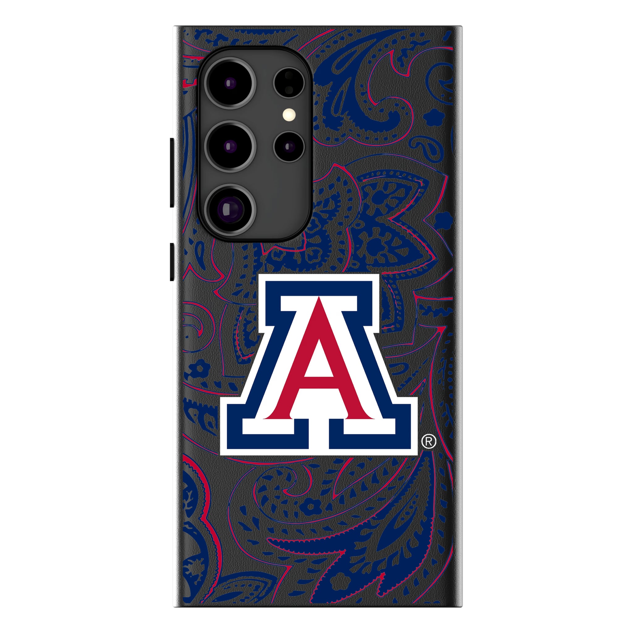 University of Arizona Wildcats Paisley Galaxy MagSafe Compatible Phone Case for Samsung Galaxy