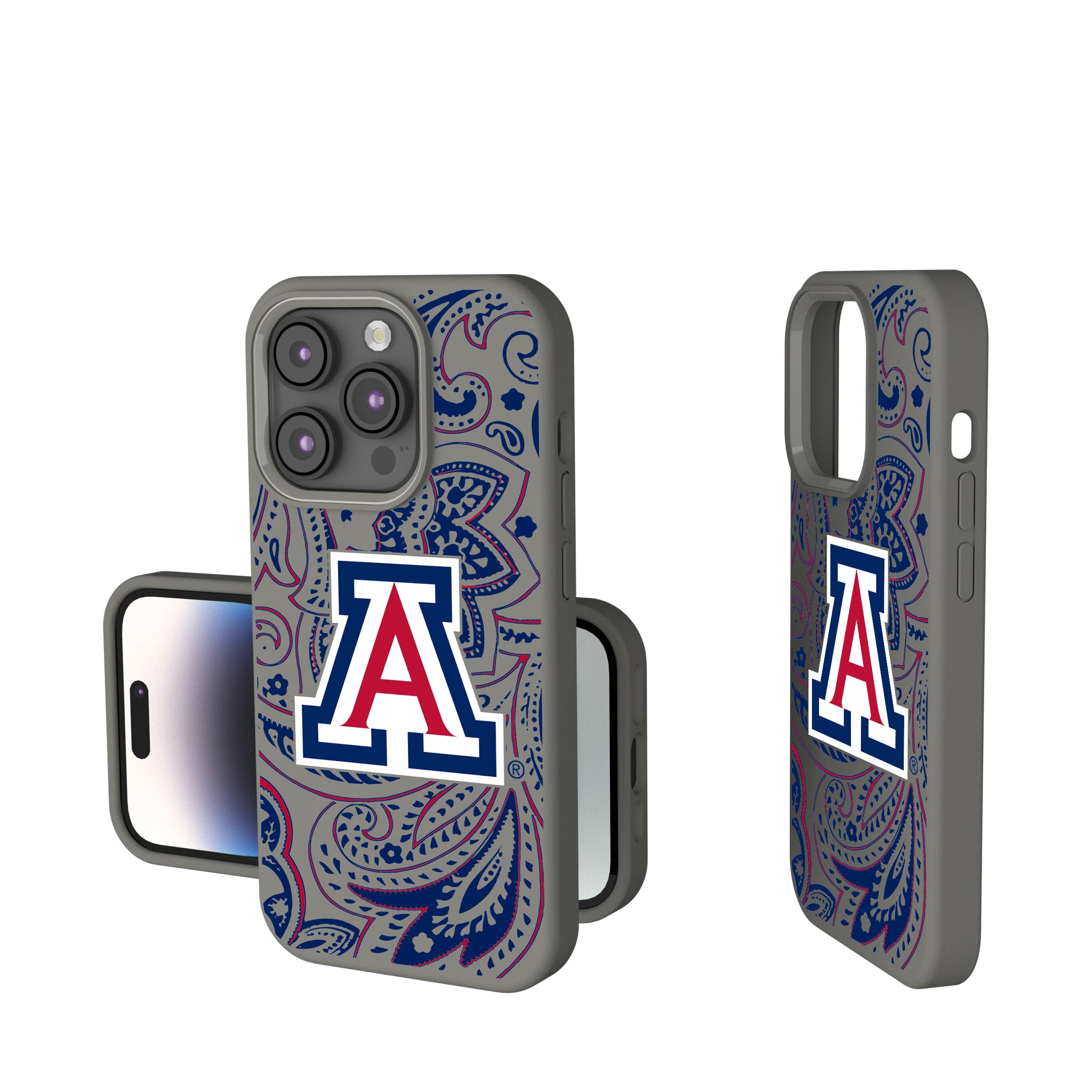 University of Arizona Wildcats Paisley iPhone Soft Touch Phone Case for Apple iPhone