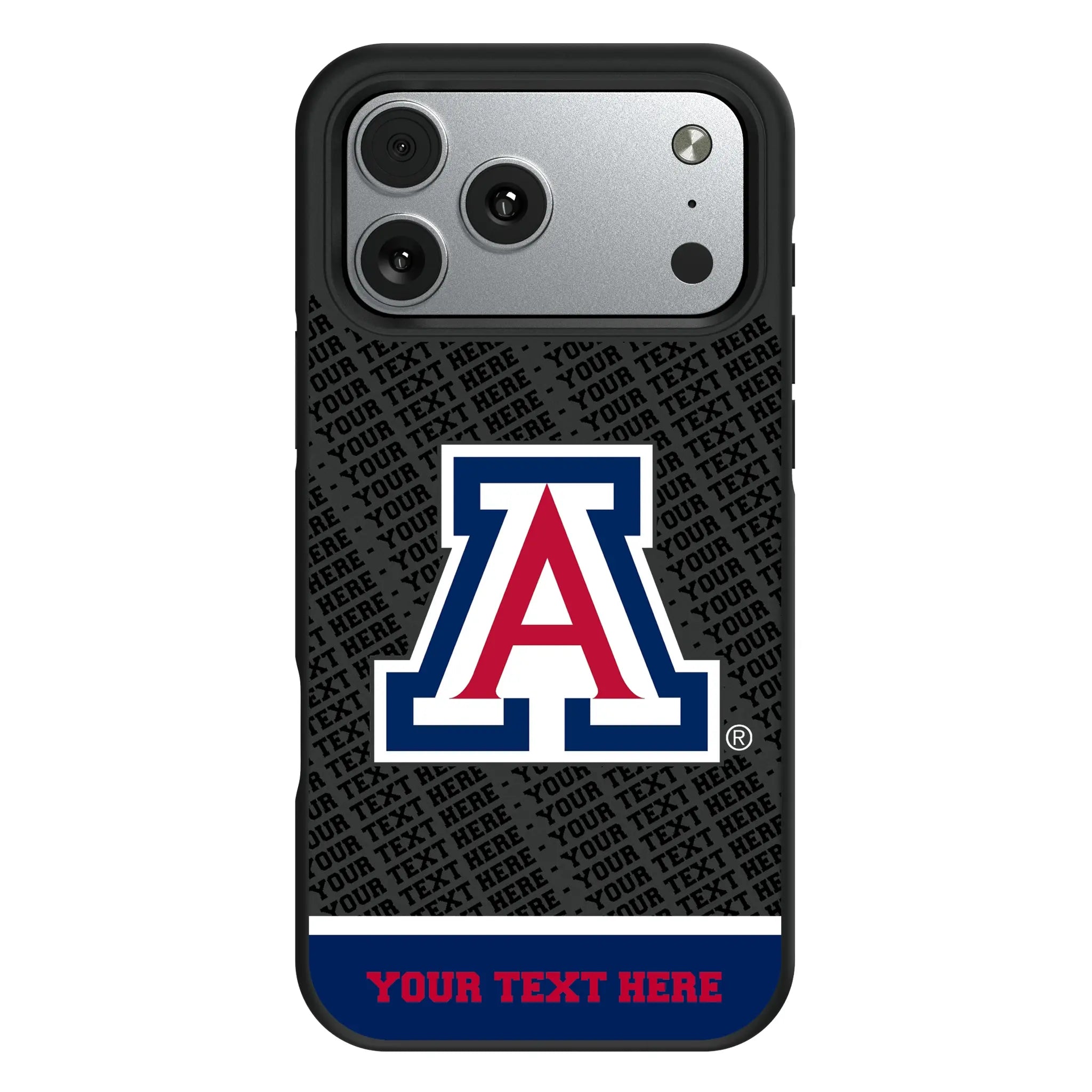University of Arizona Wildcats Personalized EndZone Plus iPhone Bump Phone Case for Apple iPhone#Device_iPhone 17 Pro Max