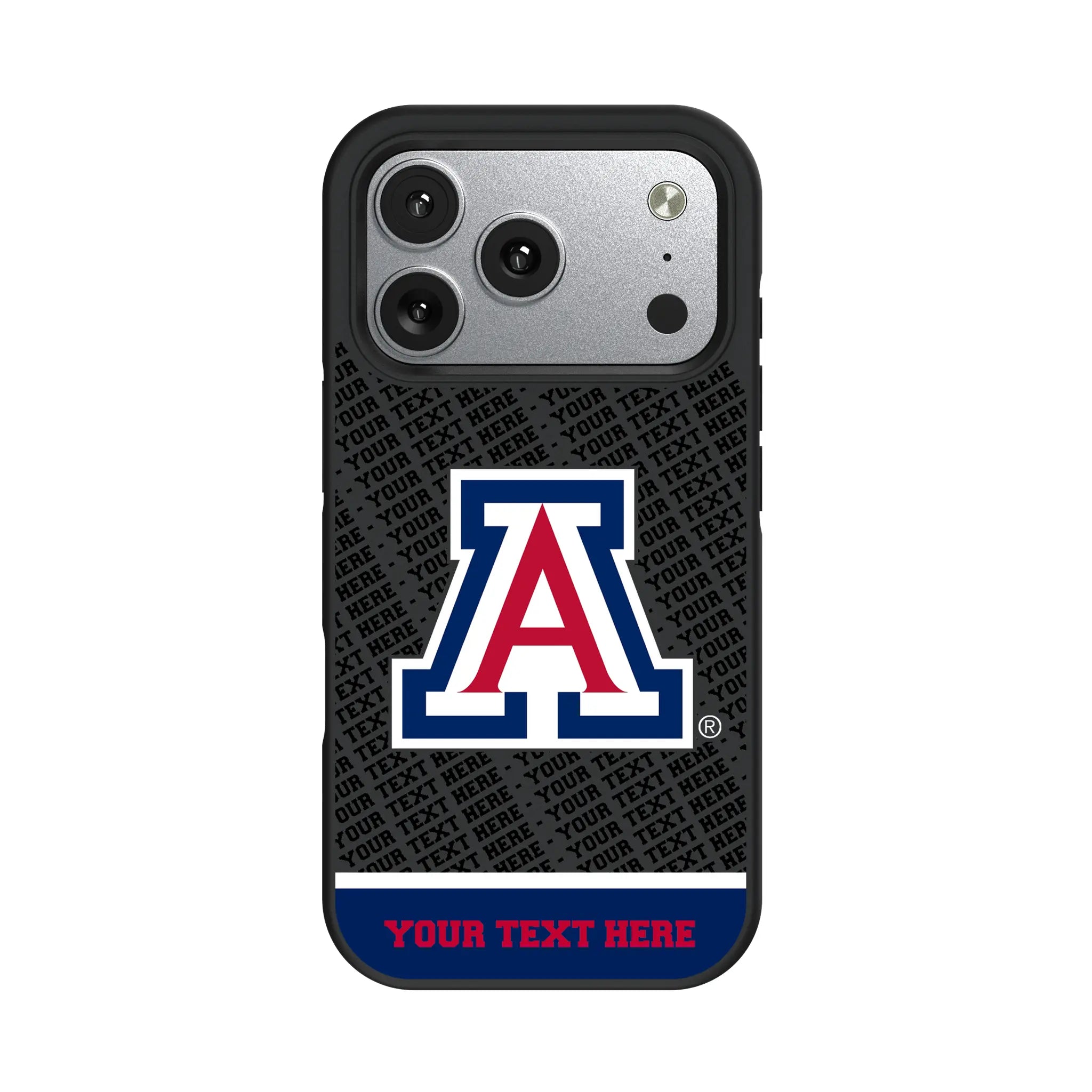 University of Arizona Wildcats Personalized EndZone Plus iPhone Bump Phone Case for Apple iPhone#Device_iPhone 17 Pro