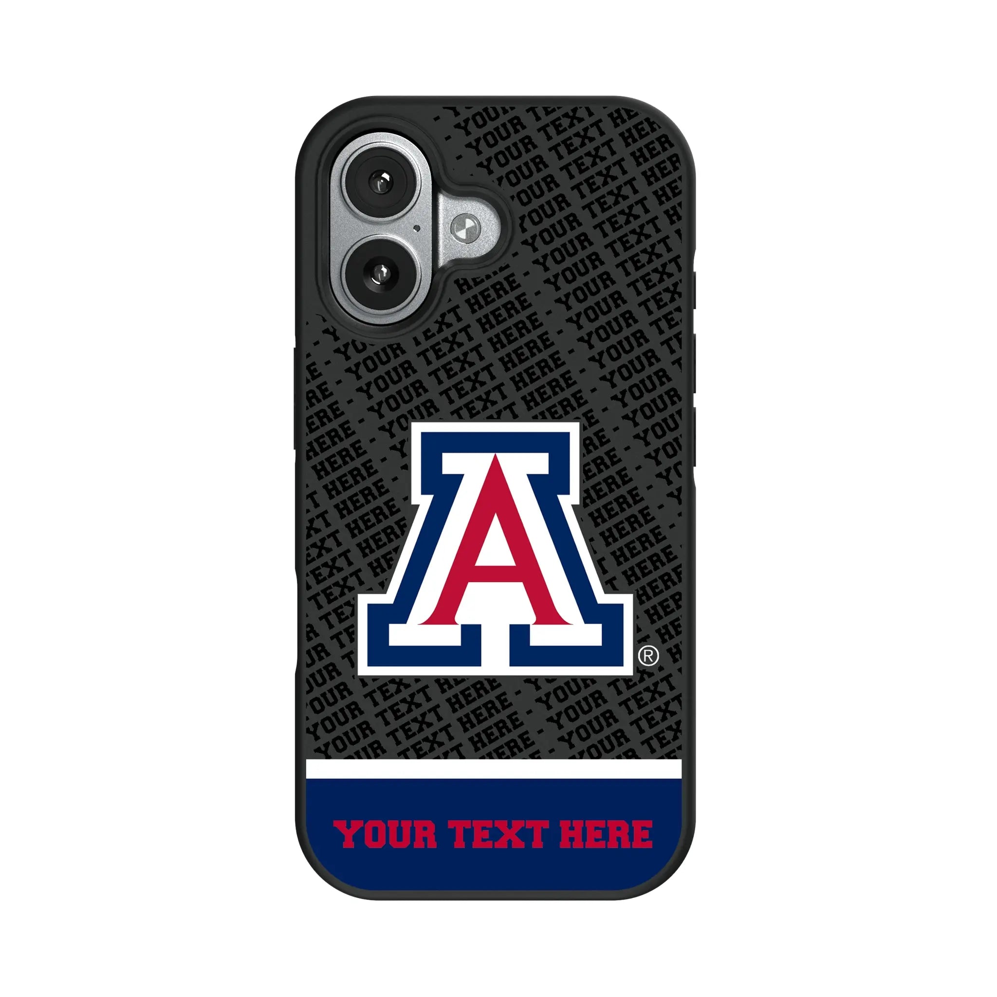 University of Arizona Wildcats Personalized EndZone Plus iPhone Bump Phone Case for Apple iPhone#Device_iPhone 17