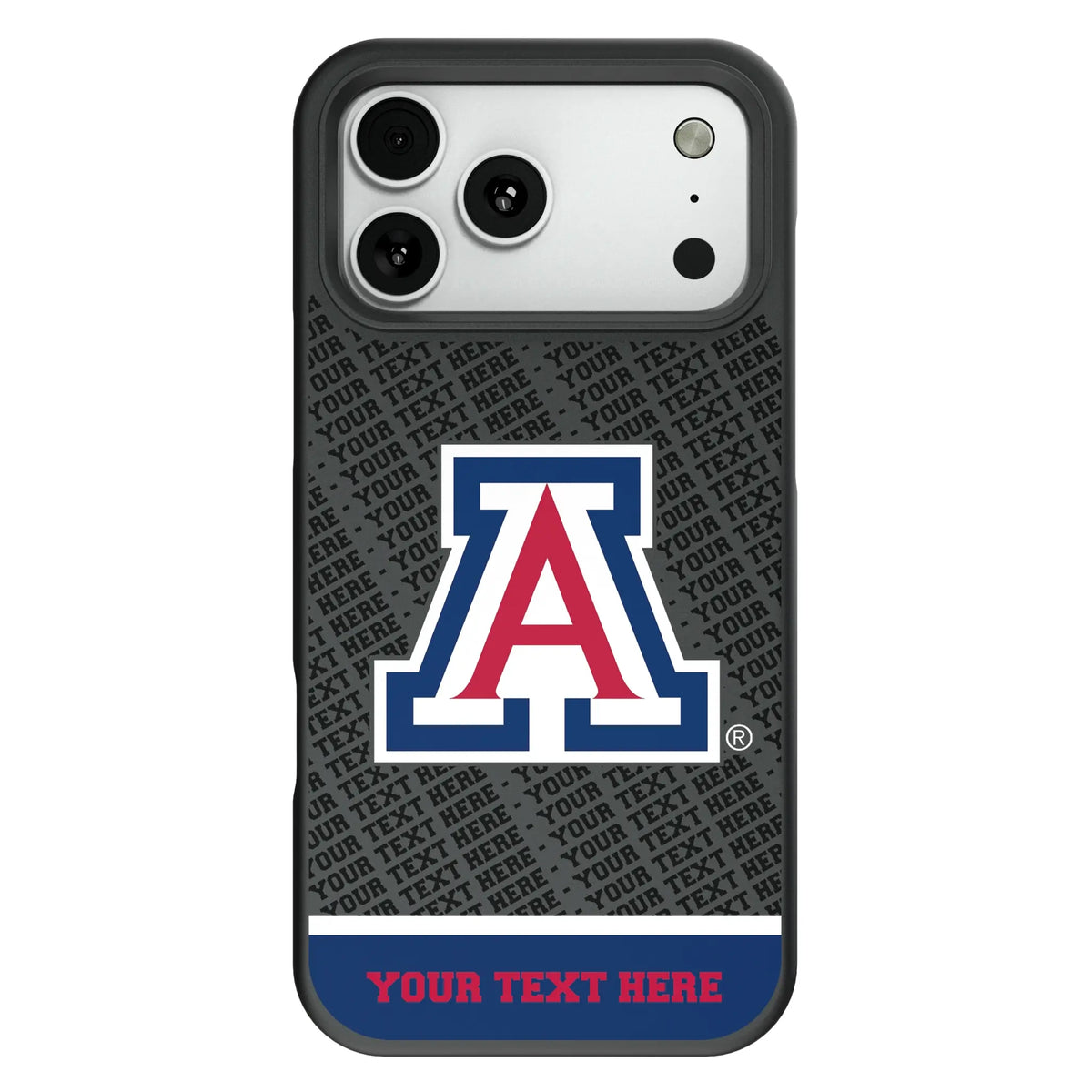 University of Arizona Wildcats Personalized EndZone Plus Bump Phone Case for Apple iPhone
