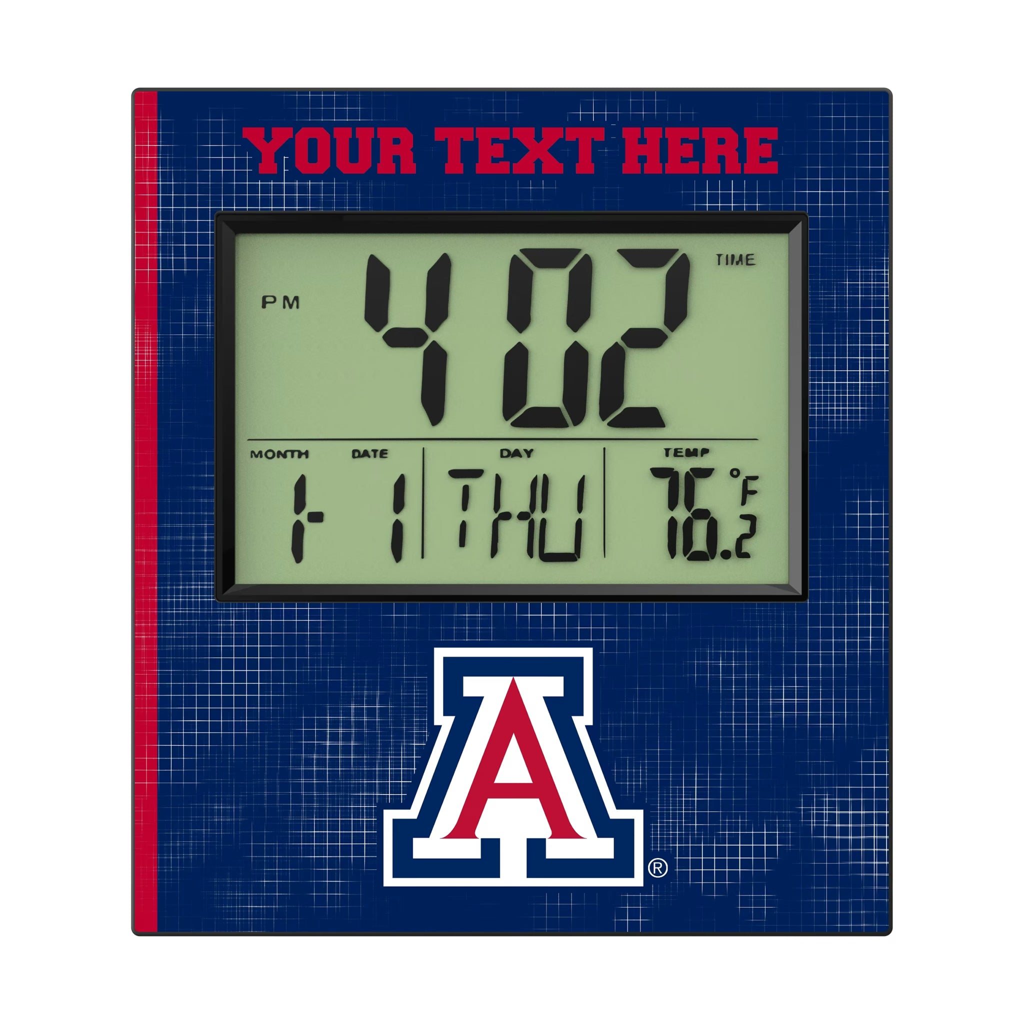 University of Arizona Wildcats Personalized Hatch Wall Clock