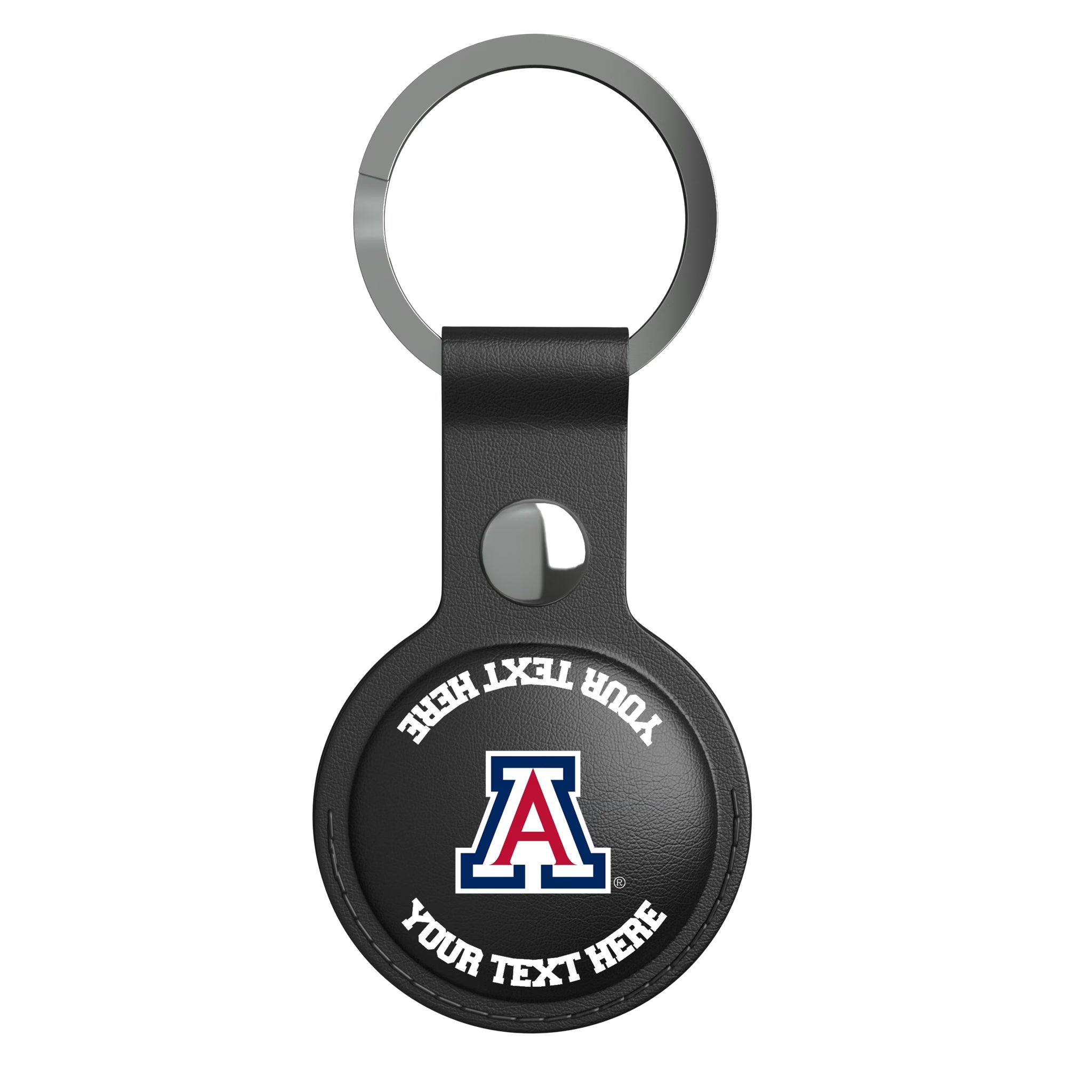 University of Arizona Wildcats Personalized Insignia AirTag Black Airtag Holder