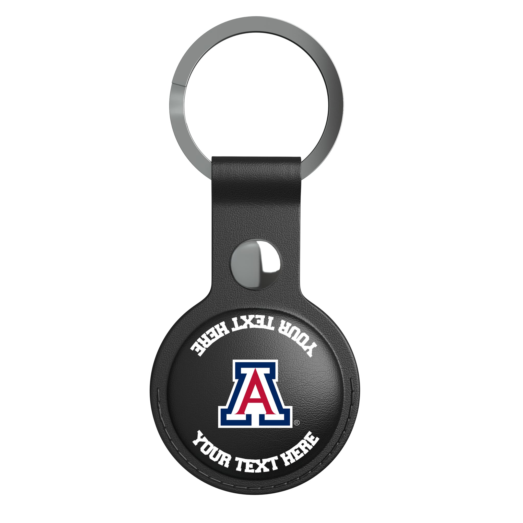 University of Arizona Wildcats Personalized Insignia AirTag Black Airtag Holder