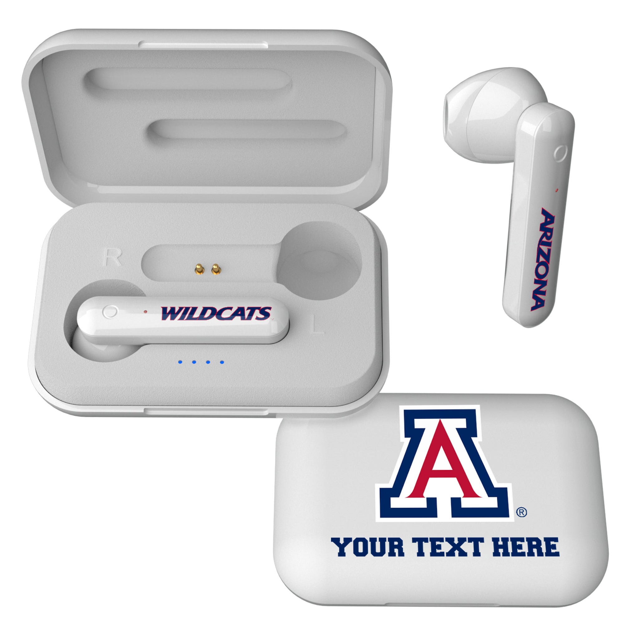 University of Arizona Wildcats Personalized Insignia Wireless TWS Earbuds