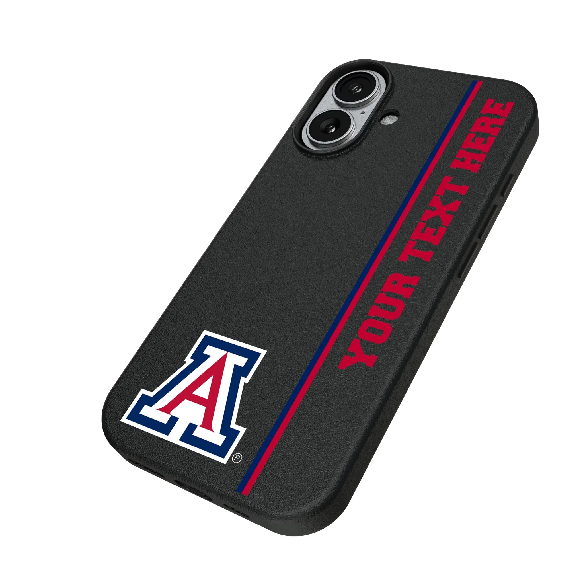 University of Arizona Wildcats Personalized Sidebard iPhone MagSafe Compatible Phone Case for Apple iPhone - Isometric View#Device_iPhone 17