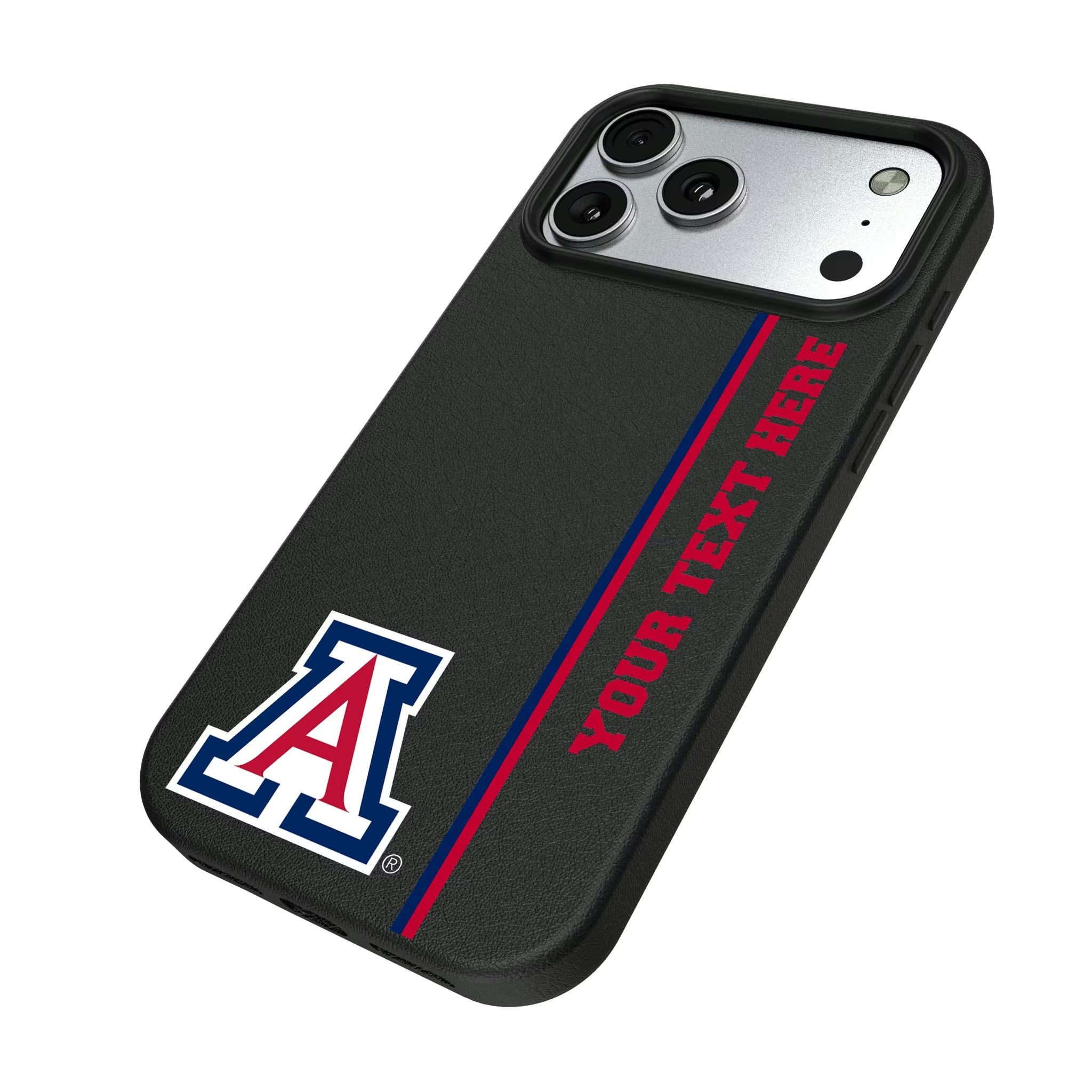University of Arizona Wildcats Personalized Sidebard iPhone MagSafe Compatible Phone Case for Apple iPhone - Isometric View#Device_iPhone 17 Pro Max