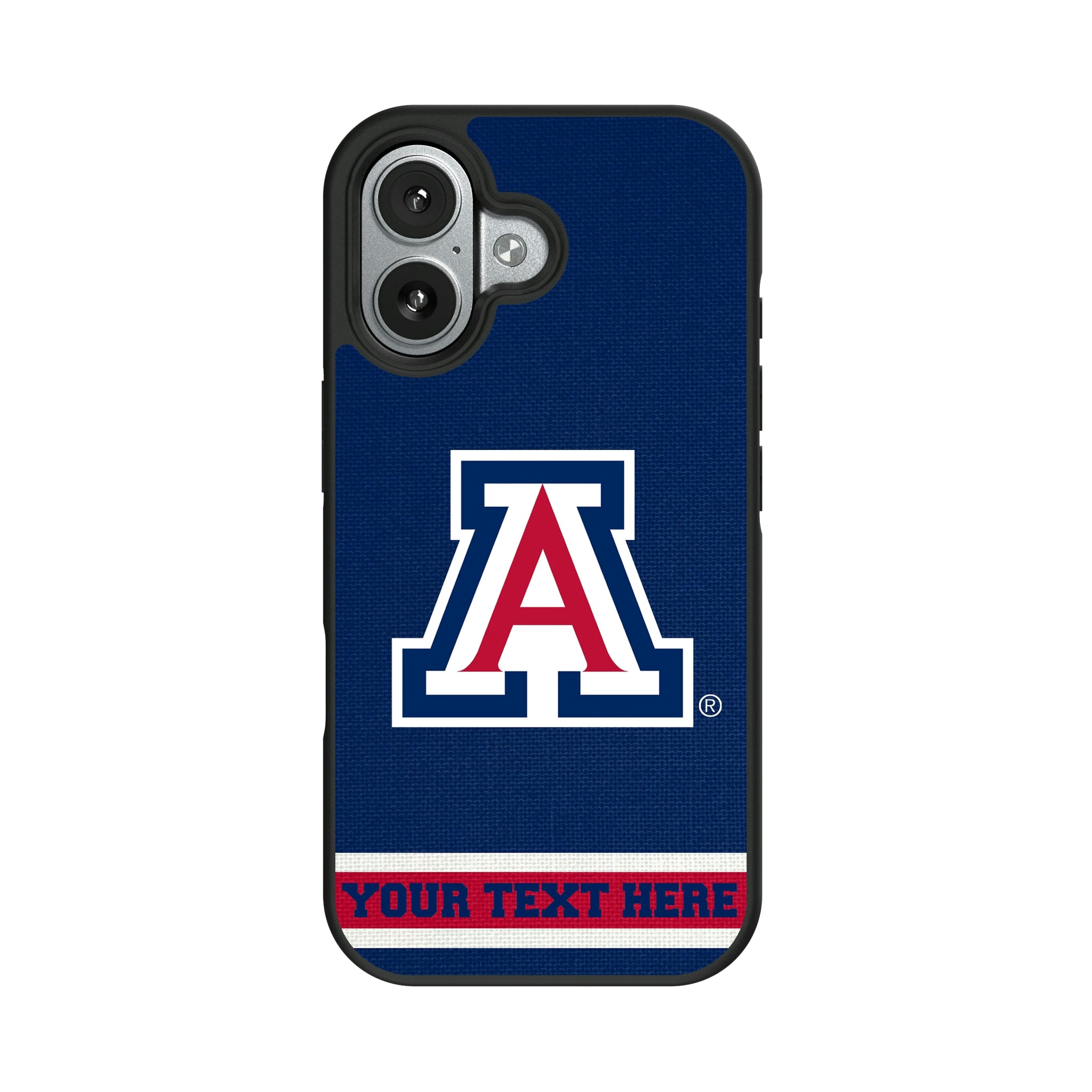 University of Arizona Wildcats Personalized Stripe iPhone Bump Phone Case for Apple iPhone#Device_iPhone 17