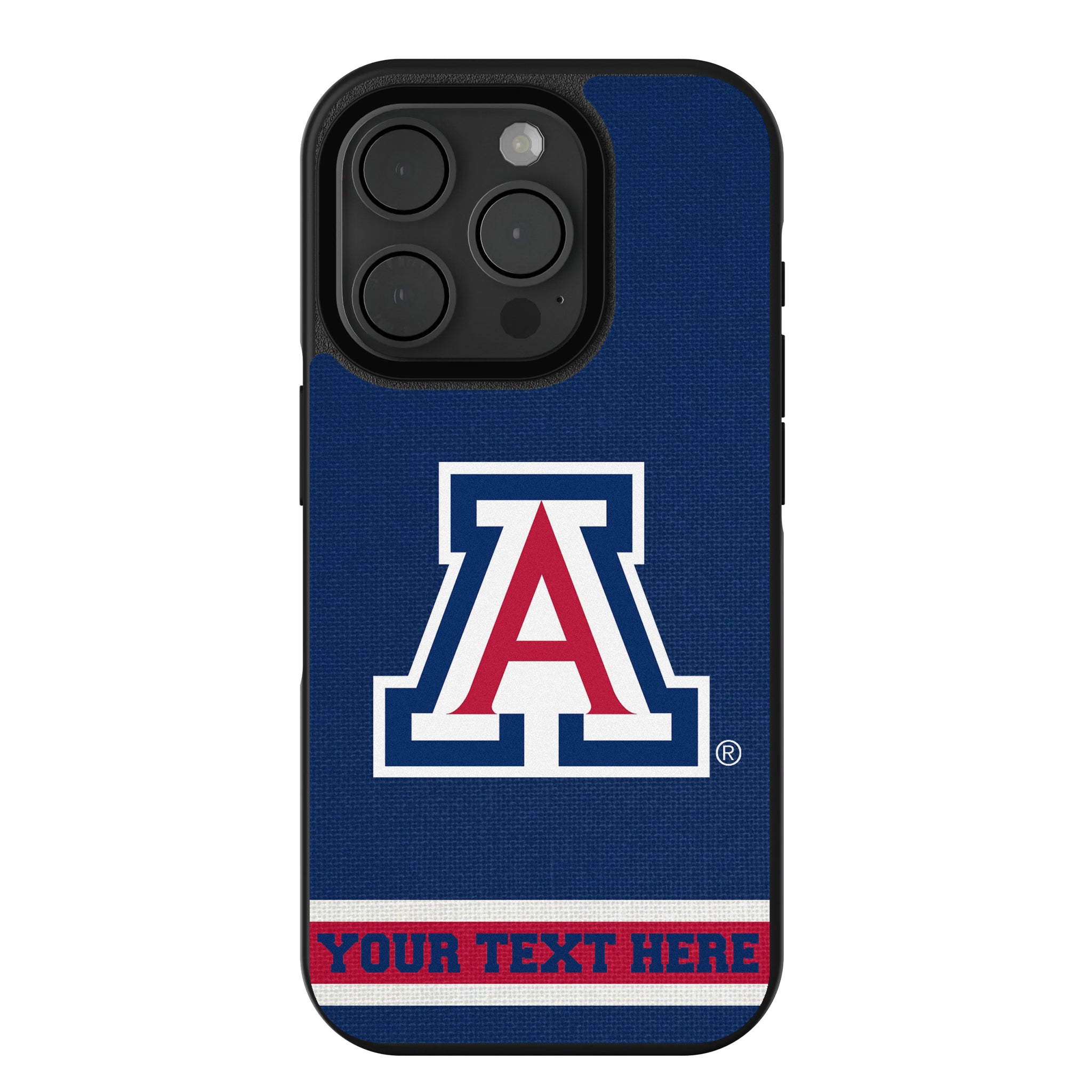 University of Arizona Wildcats Personalized Stripe iPhone Bump Phone Case for Apple iPhone