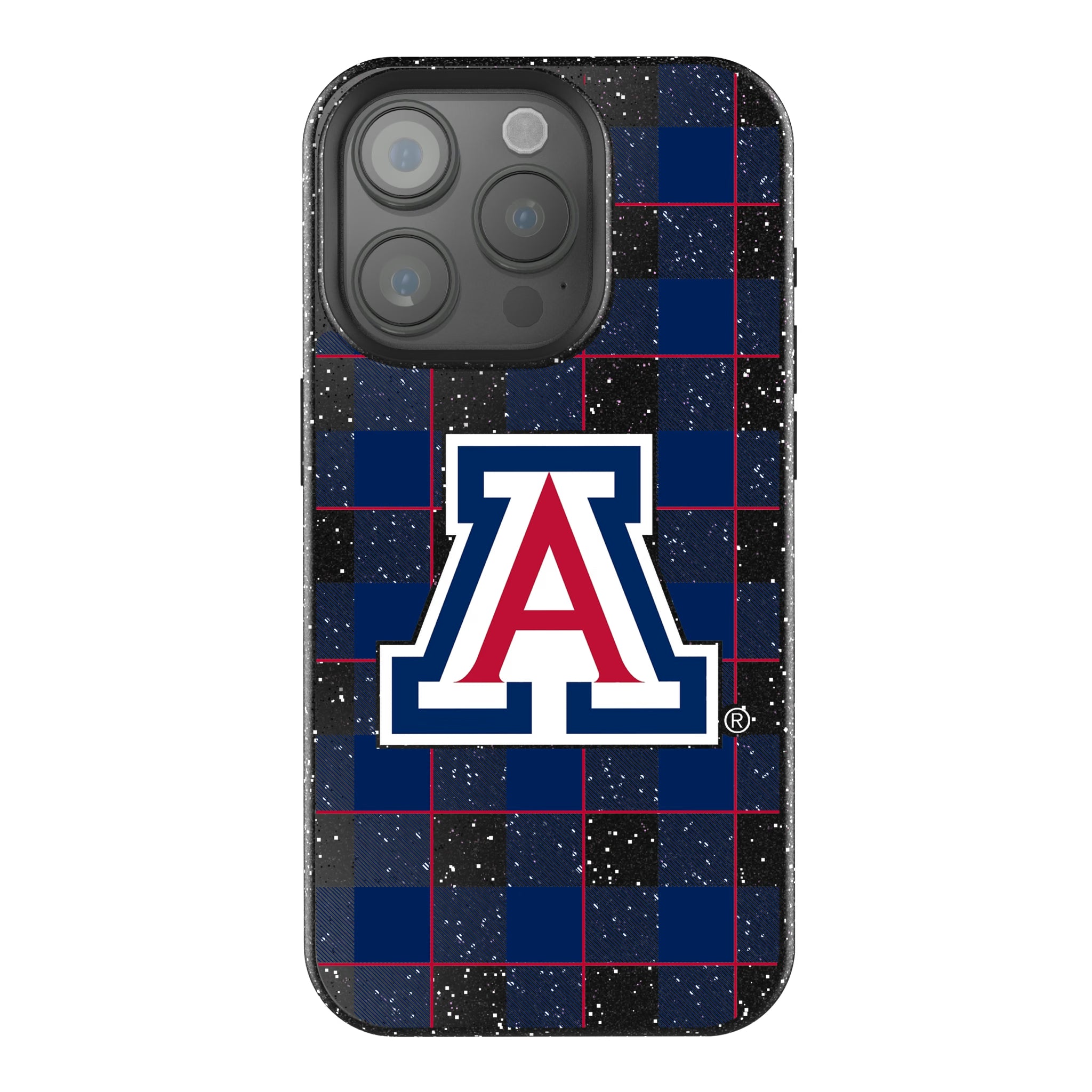 University of Arizona Wildcats Plaid iPhone Bling Phone Case for Apple iPhone