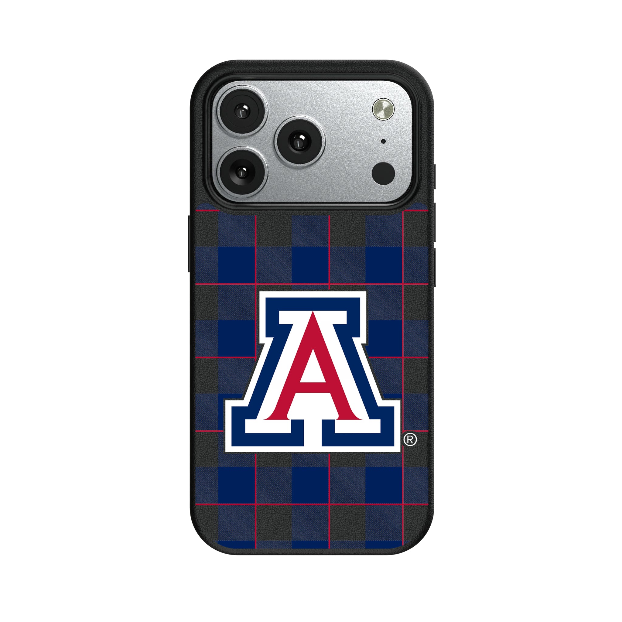 University of Arizona Wildcats Plaid iPhone MagSafe Compatible Phone Case for Apple iPhone#Device_iPhone 17 Pro
