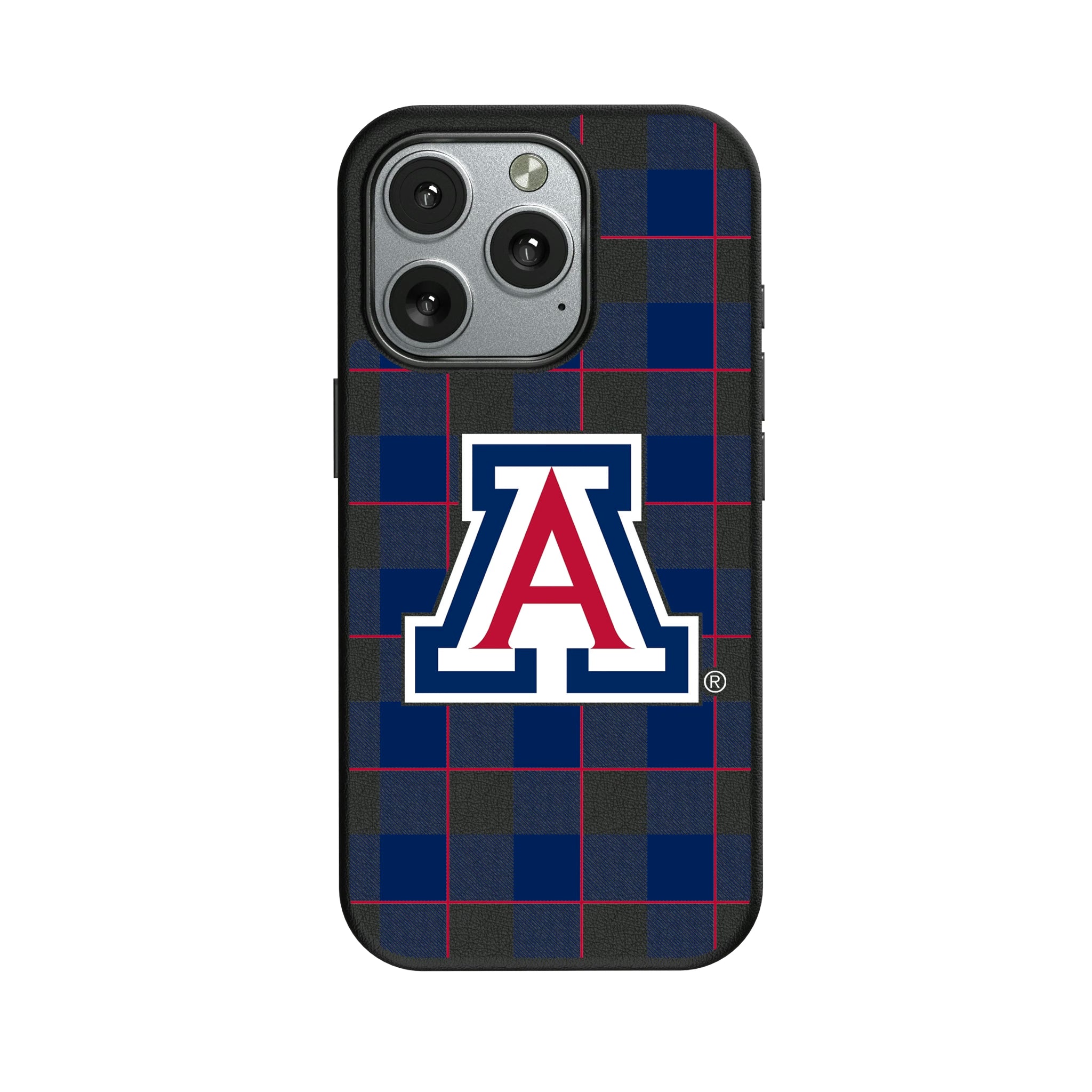 University of Arizona Wildcats Plaid iPhone MagSafe Compatible Phone Case for Apple iPhone