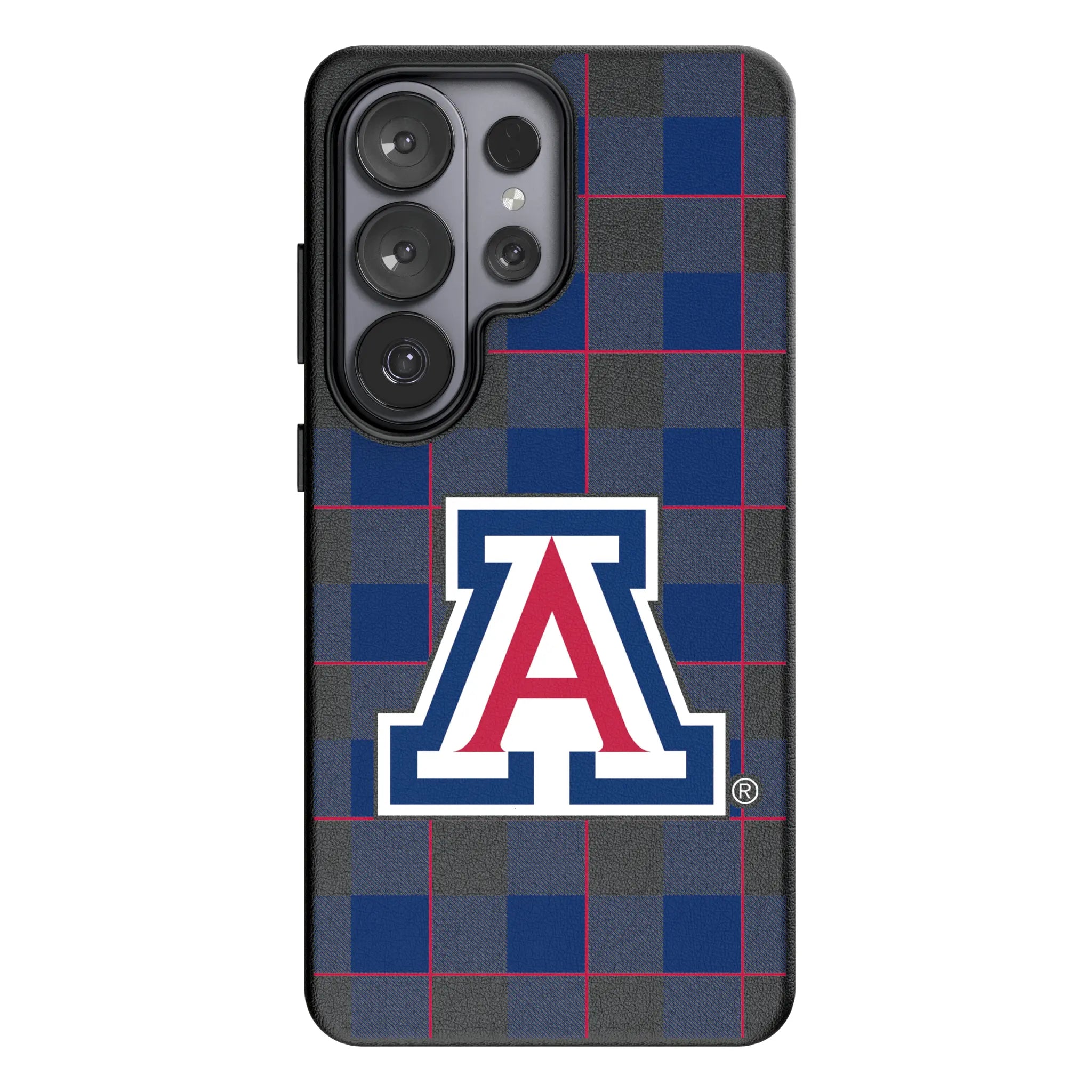 University of Arizona Wildcats Plaid Galaxy MagSafe Compatible Phone Case for Samsung Galaxy#Device_Galaxy S26 Ultra