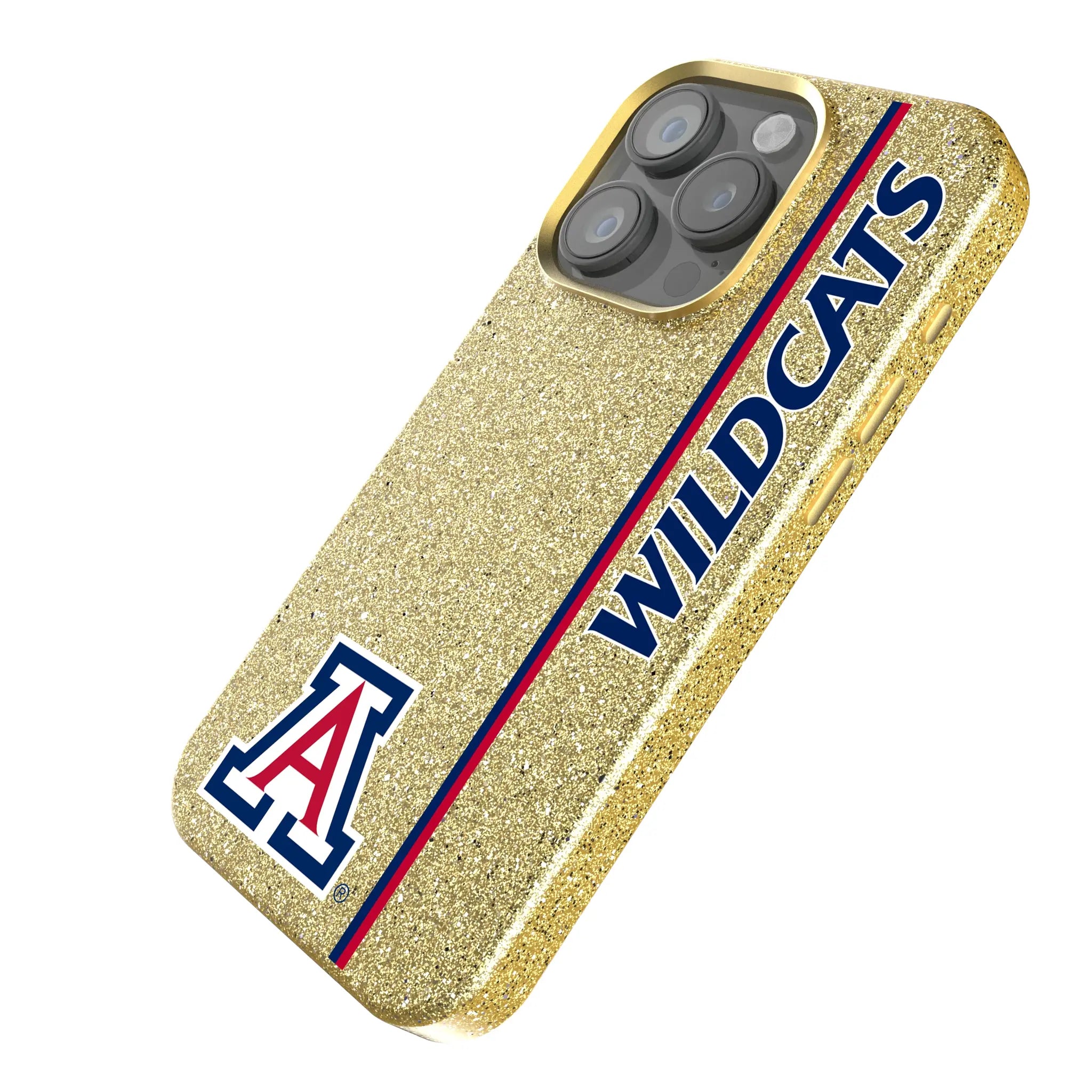 University of Arizona Wildcats Sidebar iPhone Bling Phone Case for Apple iPhone - Isometric View