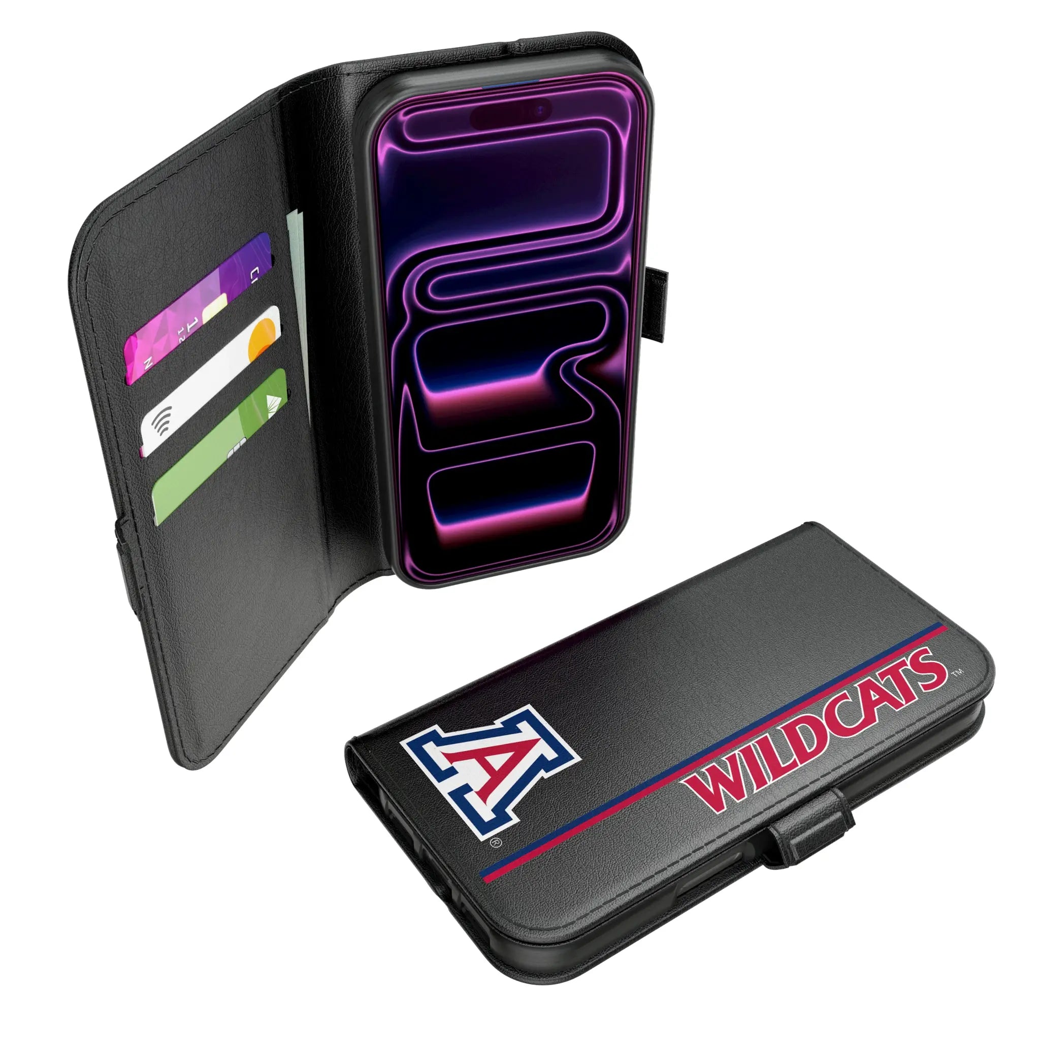University of Arizona Wildcats Sidebar iPhone Folio Phone Case for Apple iPhone#Device_iPhone 17 Pro