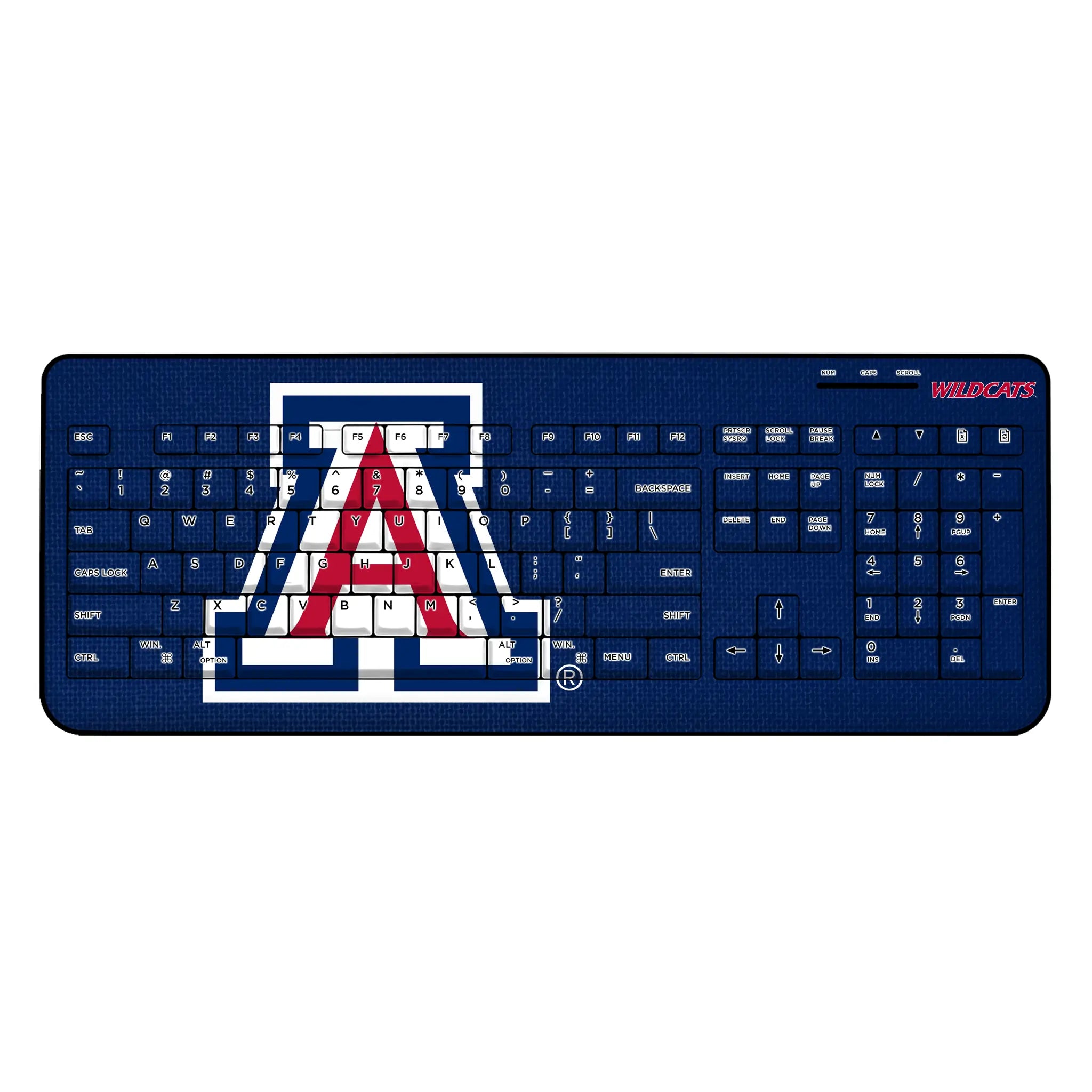 University of Arizona Wildcats Solid Wireless USB Keyboard