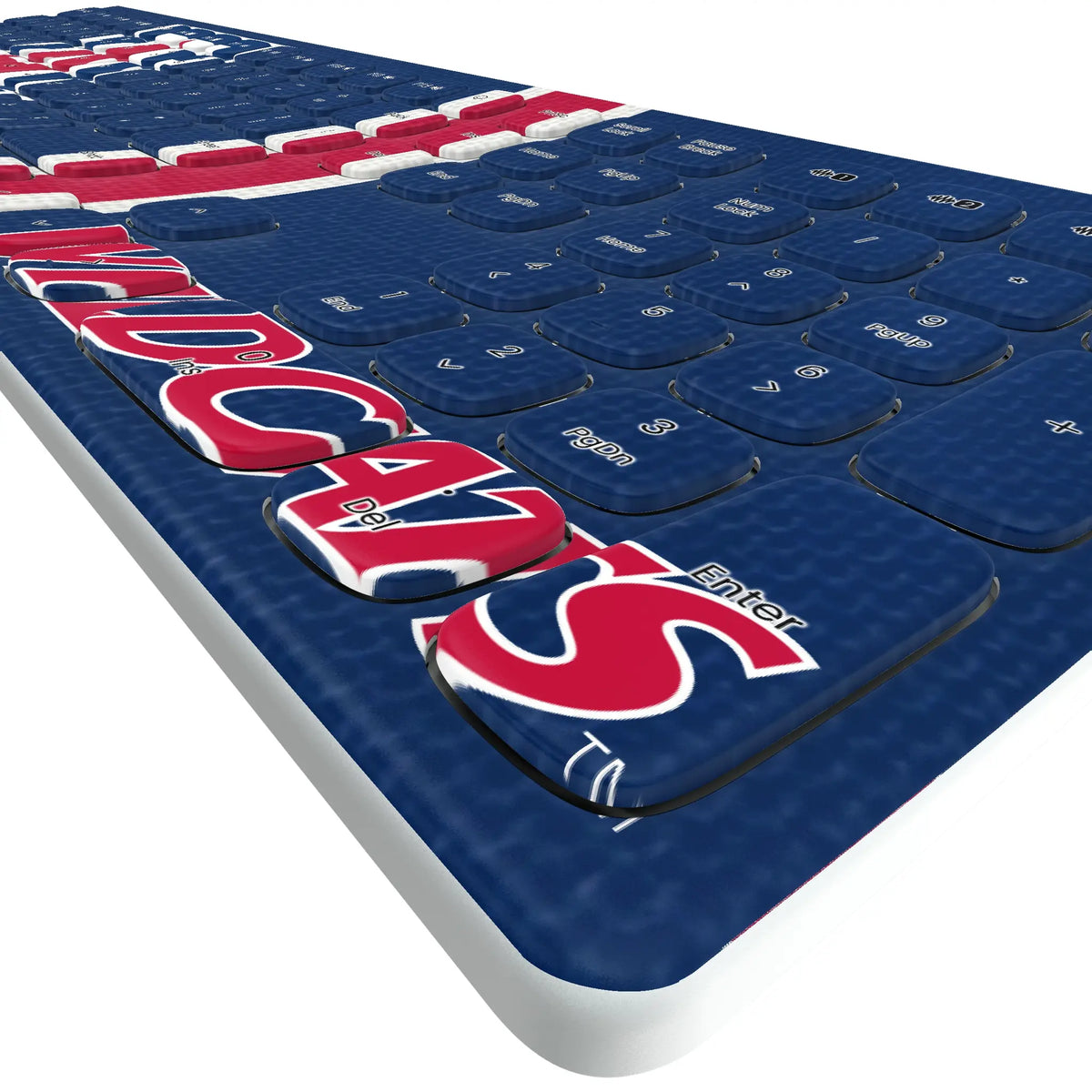 University of Arizona Wildcats Stripe KKB605 Curved Wireless Keyboard - Detail