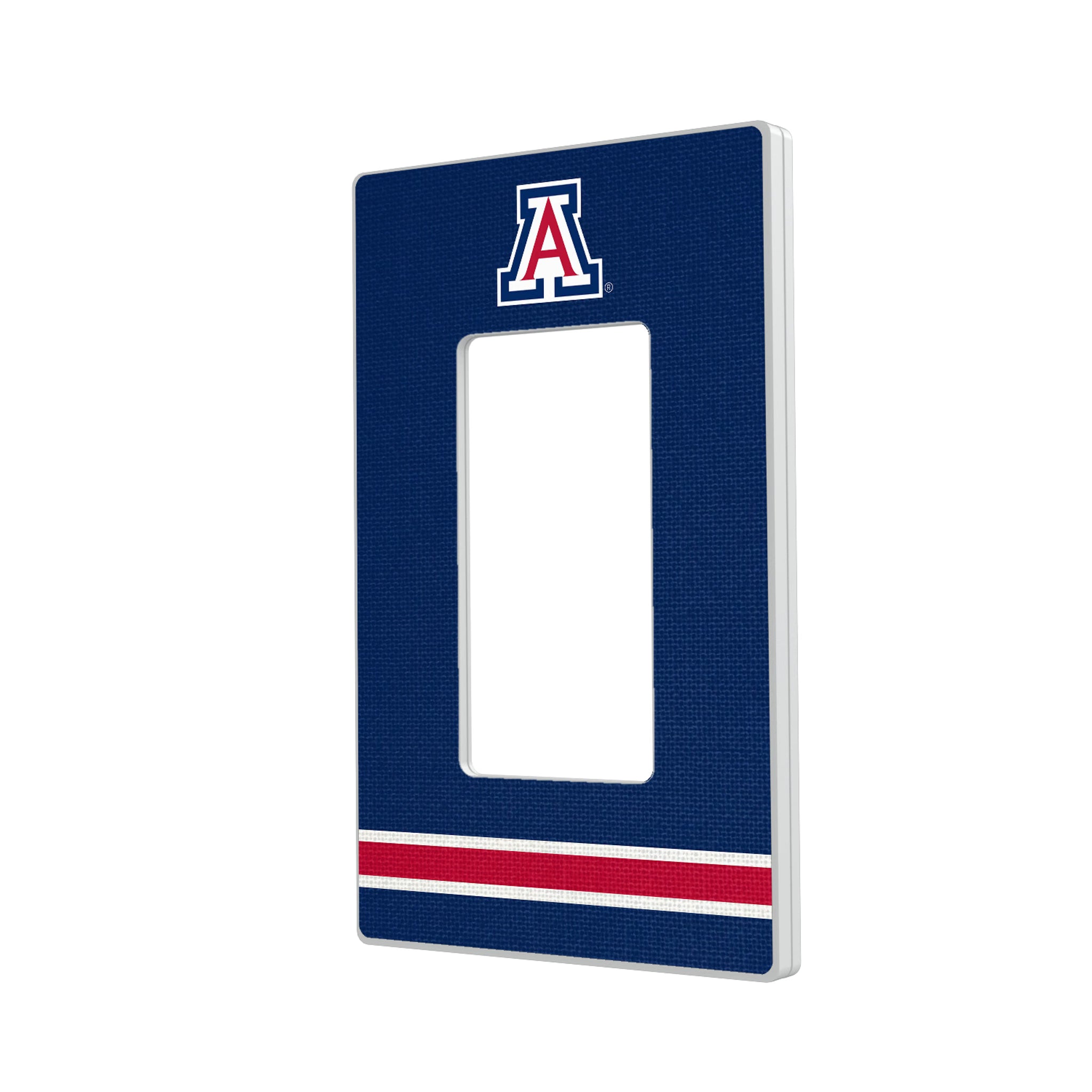 University of Arizona Wildcats Stripe Hidden-Screw Light Switch Plate#Style_Single Rocker