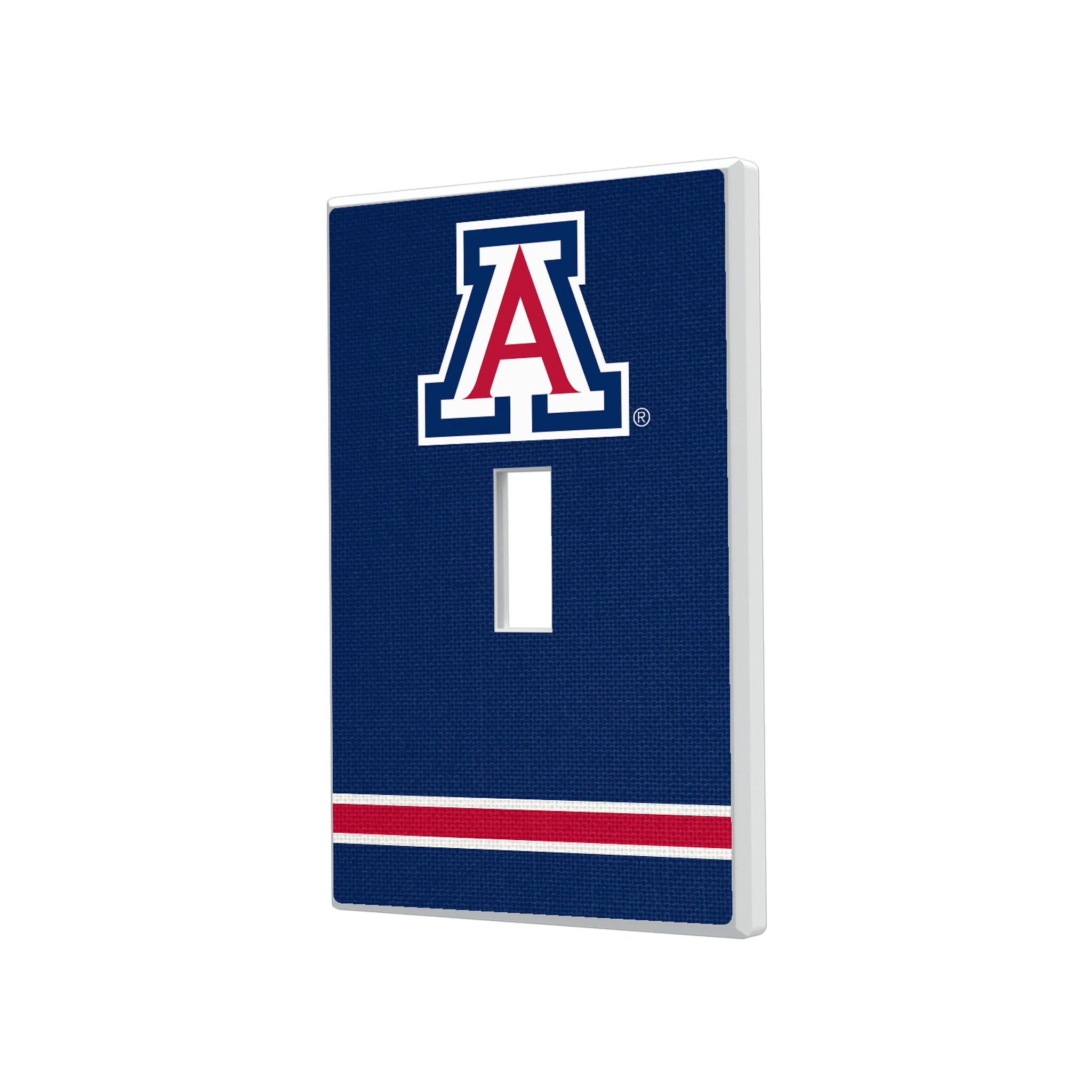 University of Arizona Wildcats Stripe Hidden-Screw Light Switch Plate#Style_Single Toggle