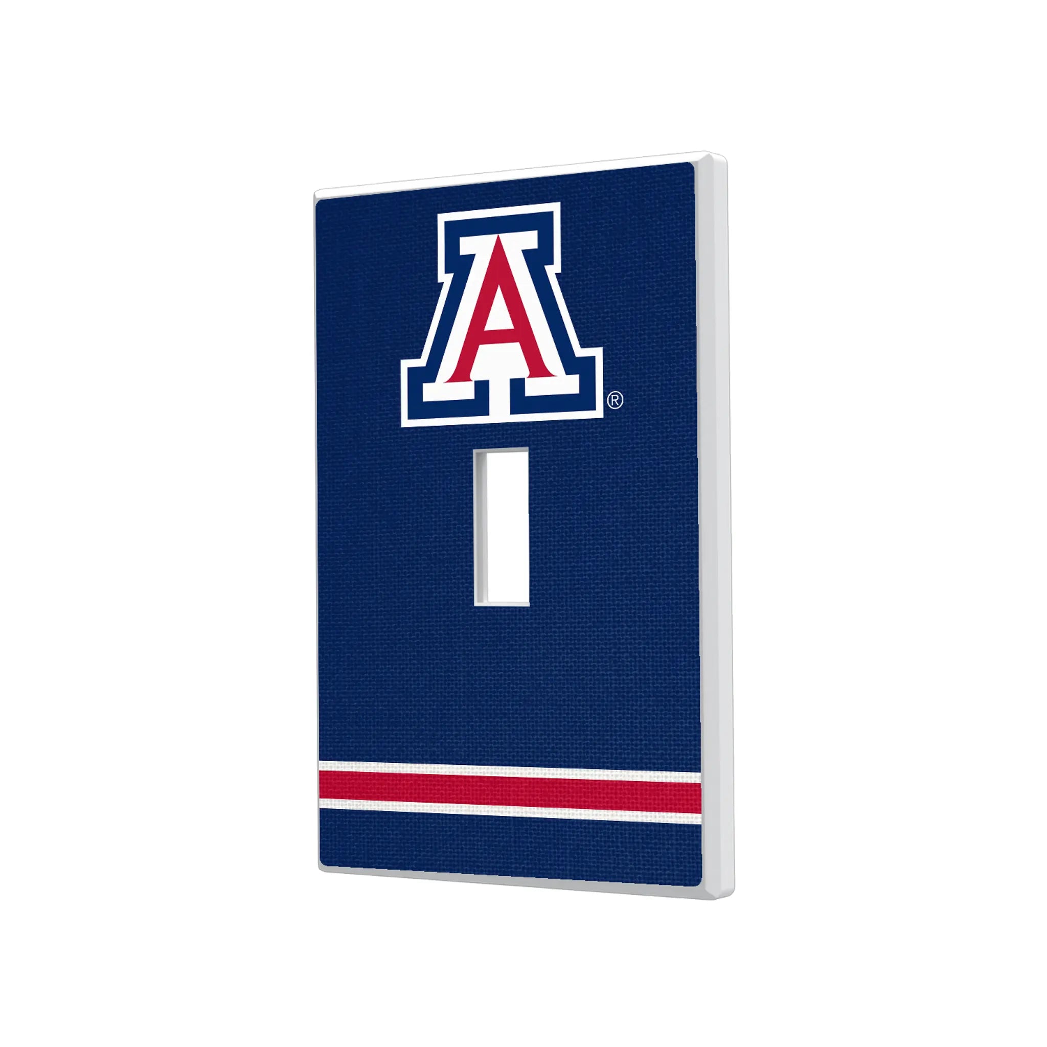 University of Arizona Wildcats Stripe Hidden-Screw Light Switch Plate#Style_Single Toggle