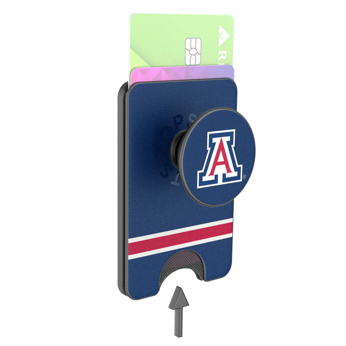 University of Arizona Wildcats Stripe Popsockets Wallet Magnetic - Detail