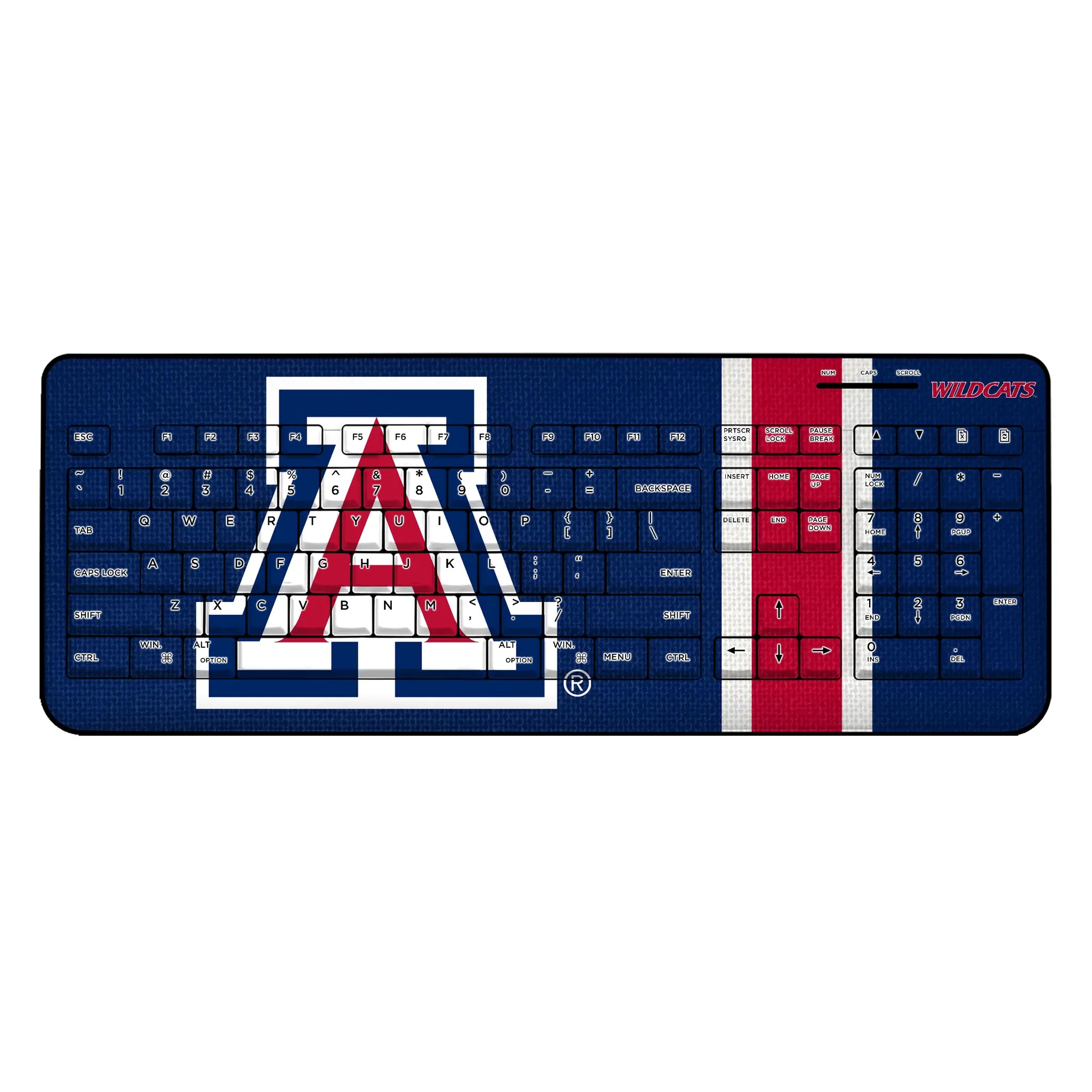 University of Arizona Wildcats Stripe Wireless USB Keyboard