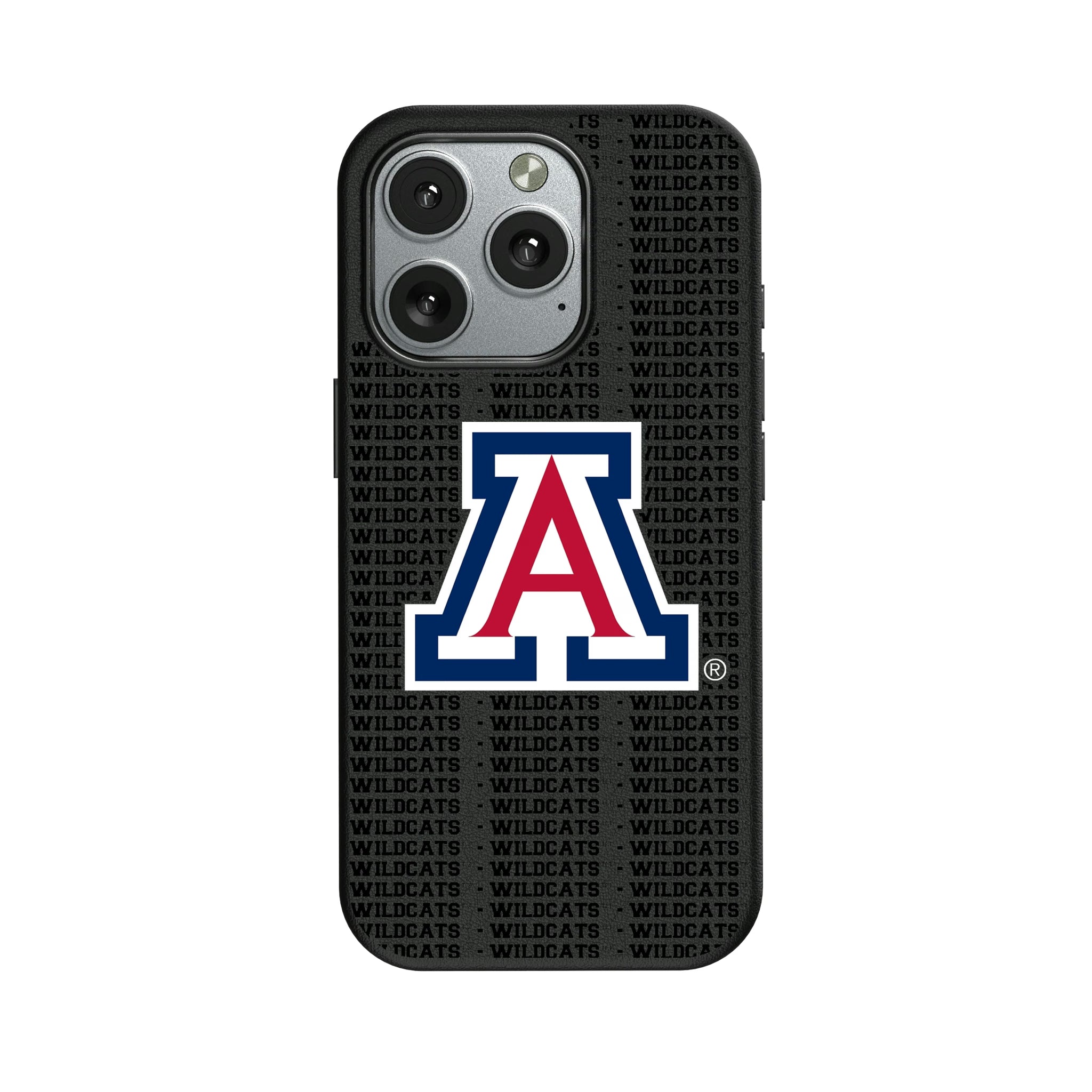University of Arizona Wildcats Text Backdrop iPhone MagSafe Compatible Phone Case for Apple iPhone