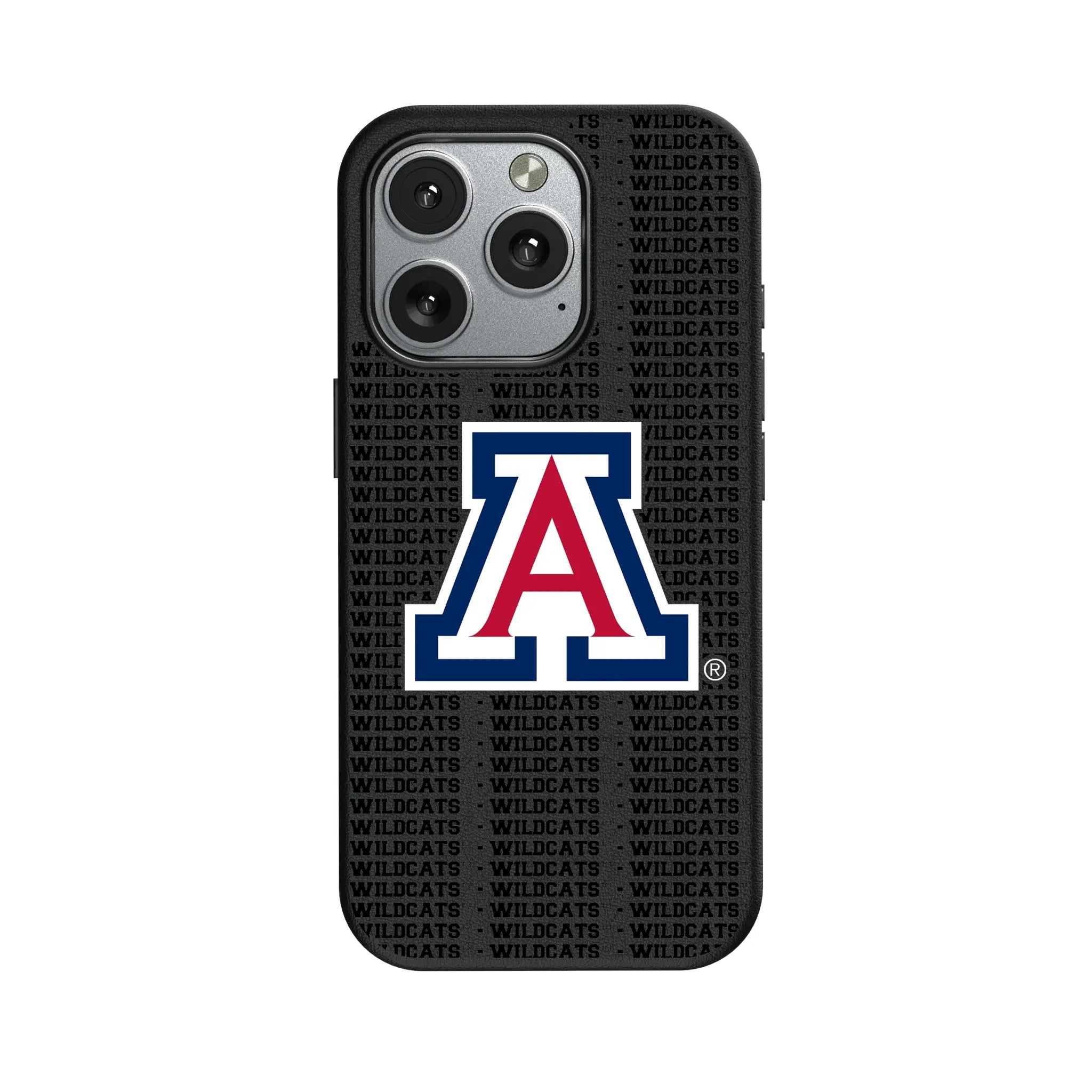 University of Arizona Wildcats Text Backdrop iPhone MagSafe Compatible Phone Case for Apple iPhone