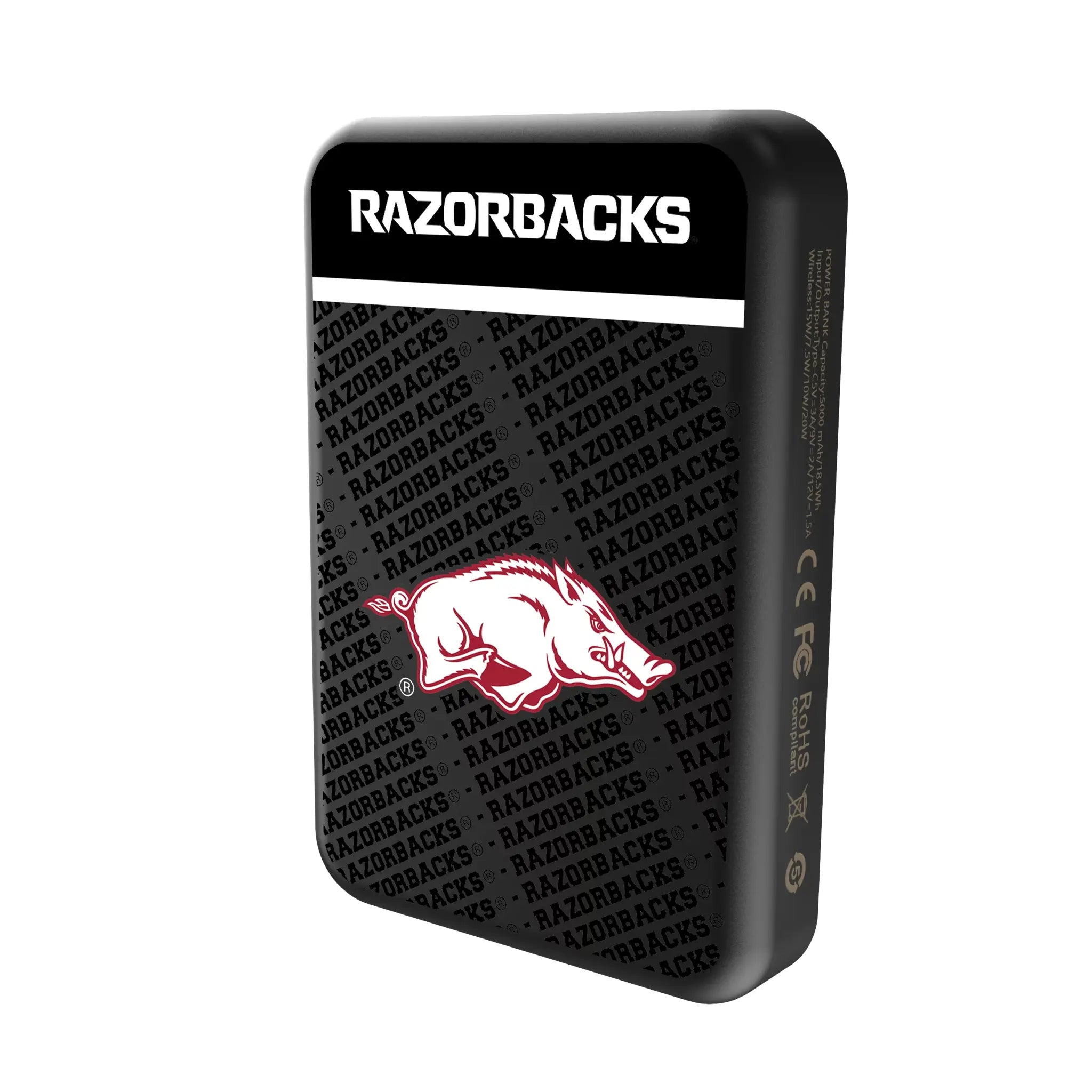 University of Arkansas Fayetteville Razorbacks Endzone Plus Wireless Mag Power Bank