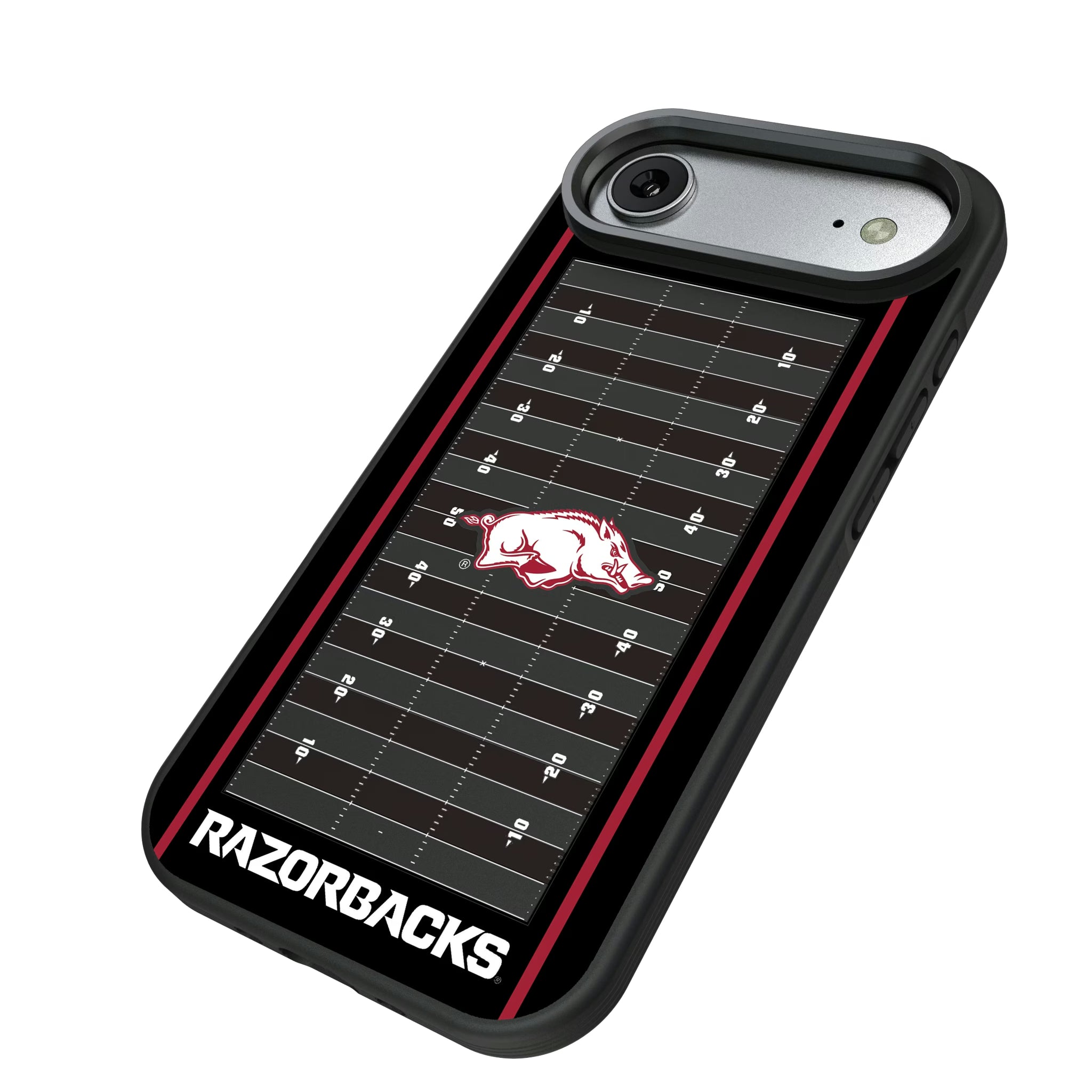 University of Arkansas Fayetteville Razorbacks Field iPhone Bump Phone Case for Apple iPhone - Isometric View#Device_iPhone Air