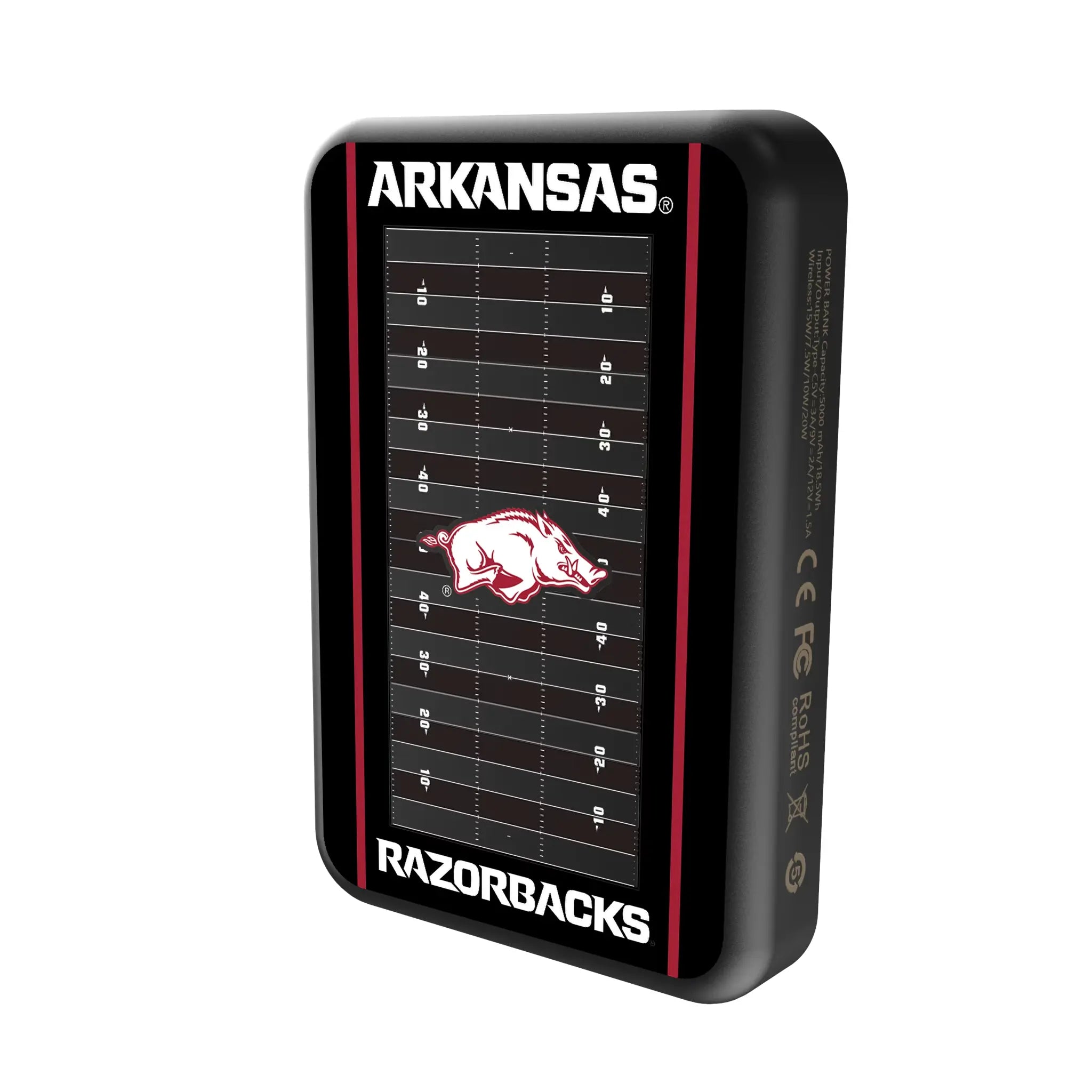 University of Arkansas Fayetteville Razorbacks Field Wireless Mag Power Bank