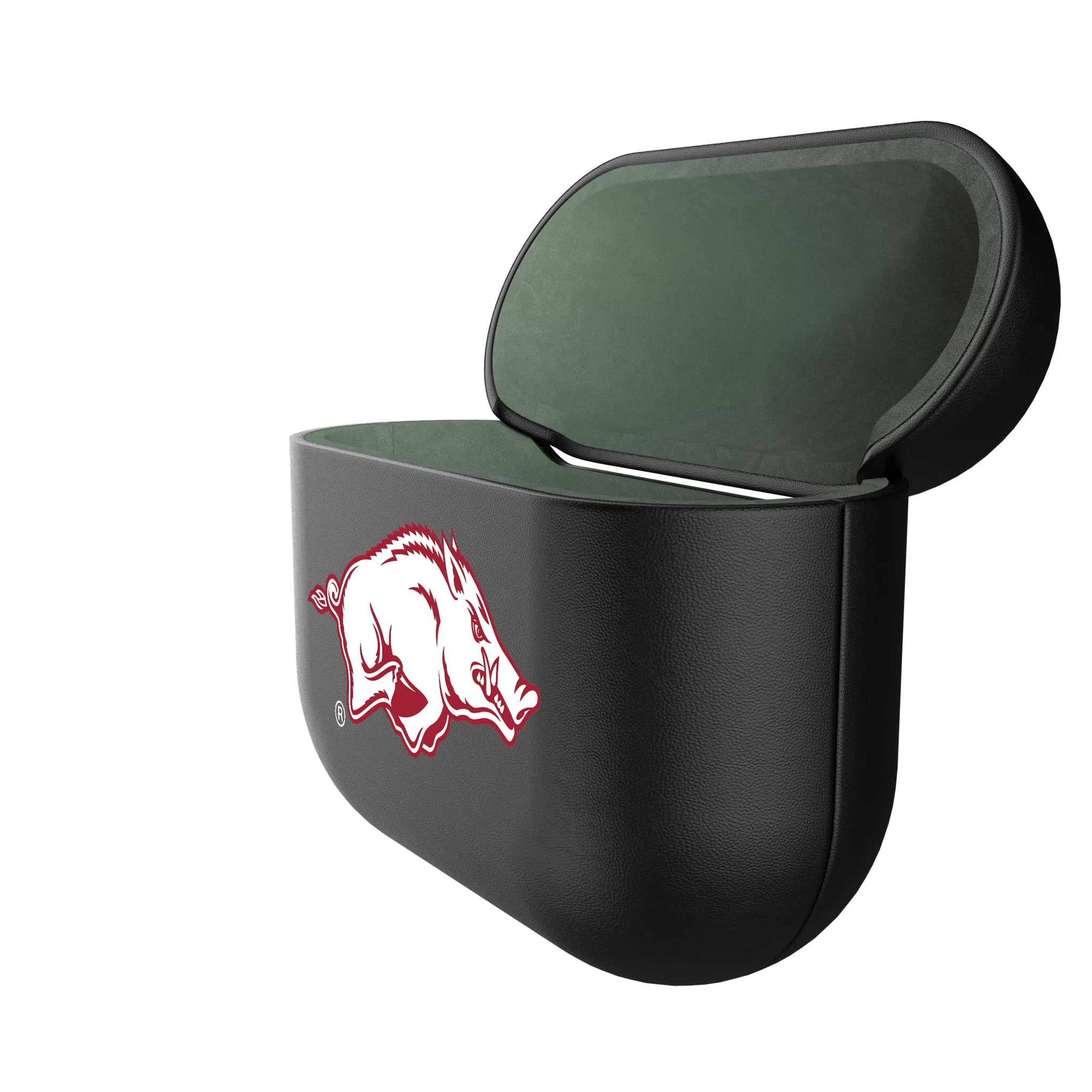 University of Arkansas Fayetteville Razorbacks Insignia AirPods AirPod Case Cover - Isometric View#Device_AirPods 3rd Gen