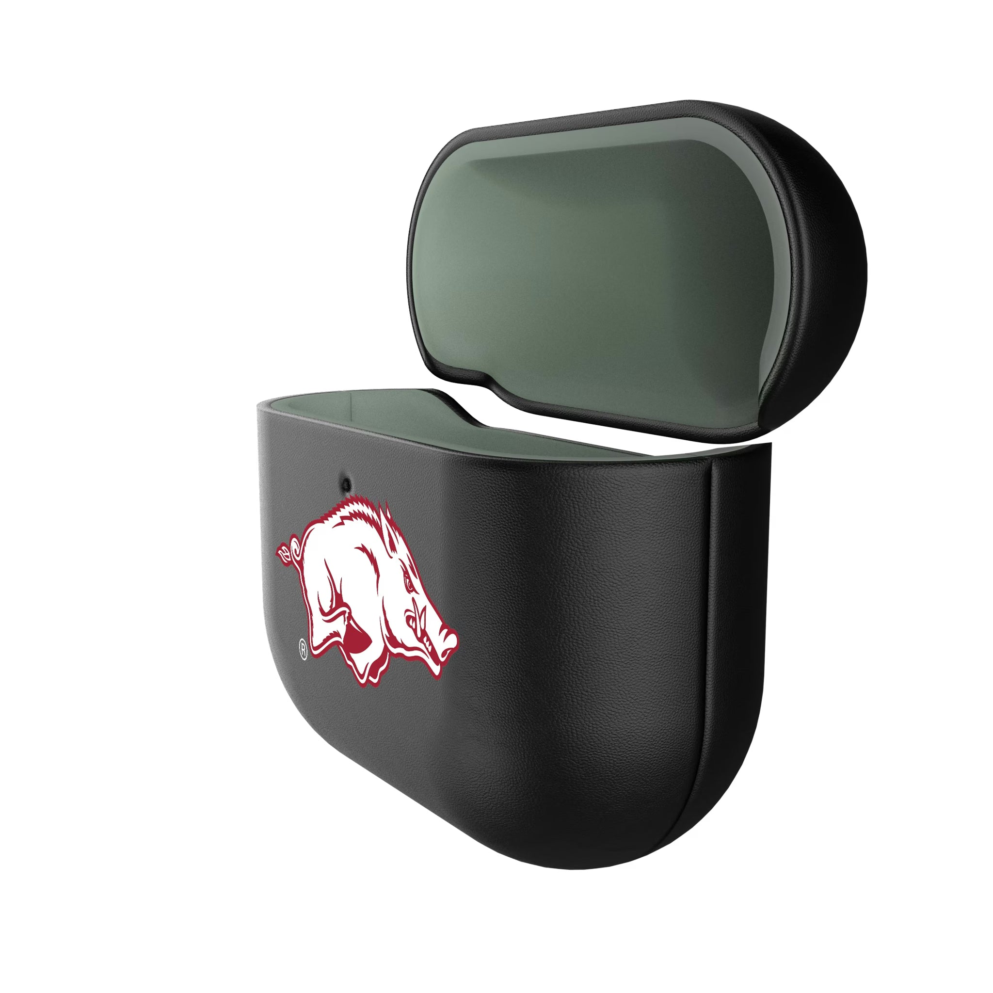 University of Arkansas Fayetteville Razorbacks Insignia AirPods AirPod Case Cover - Isometric View#Device_AirPods 4