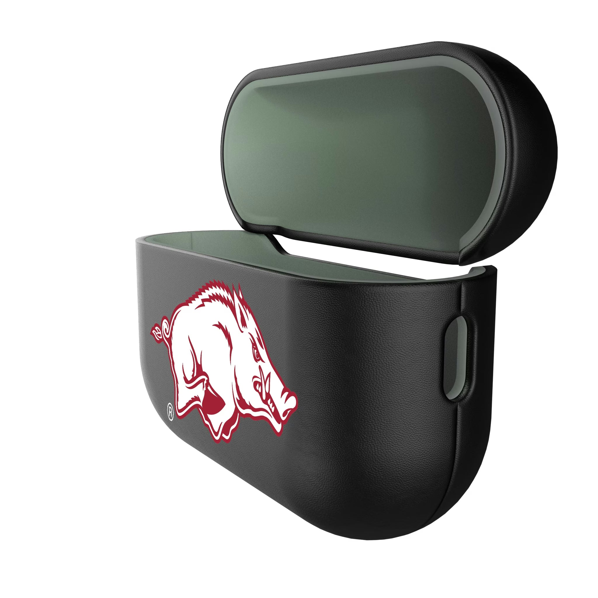 University of Arkansas Fayetteville Razorbacks Insignia AirPods AirPod Case Cover - Isometric View#Device_AirPods Pro 3